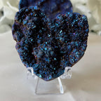 Mystic Blue Titanium Coated Drusy Heart Crystals