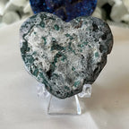 Mystic Blue Titanium Coated Drusy Heart Crystals
