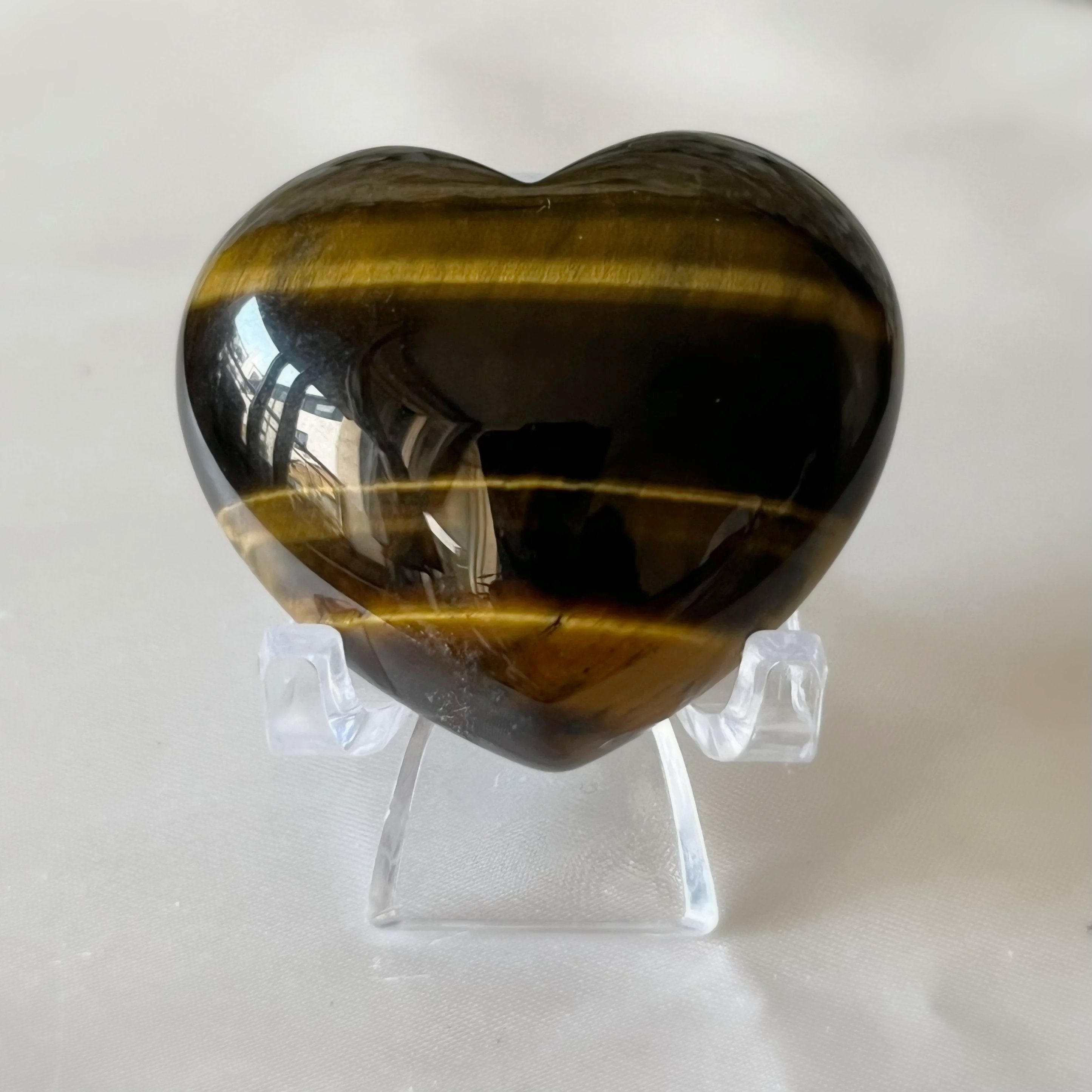 Tiger's Eye Heart - Courage & Protection Crystals