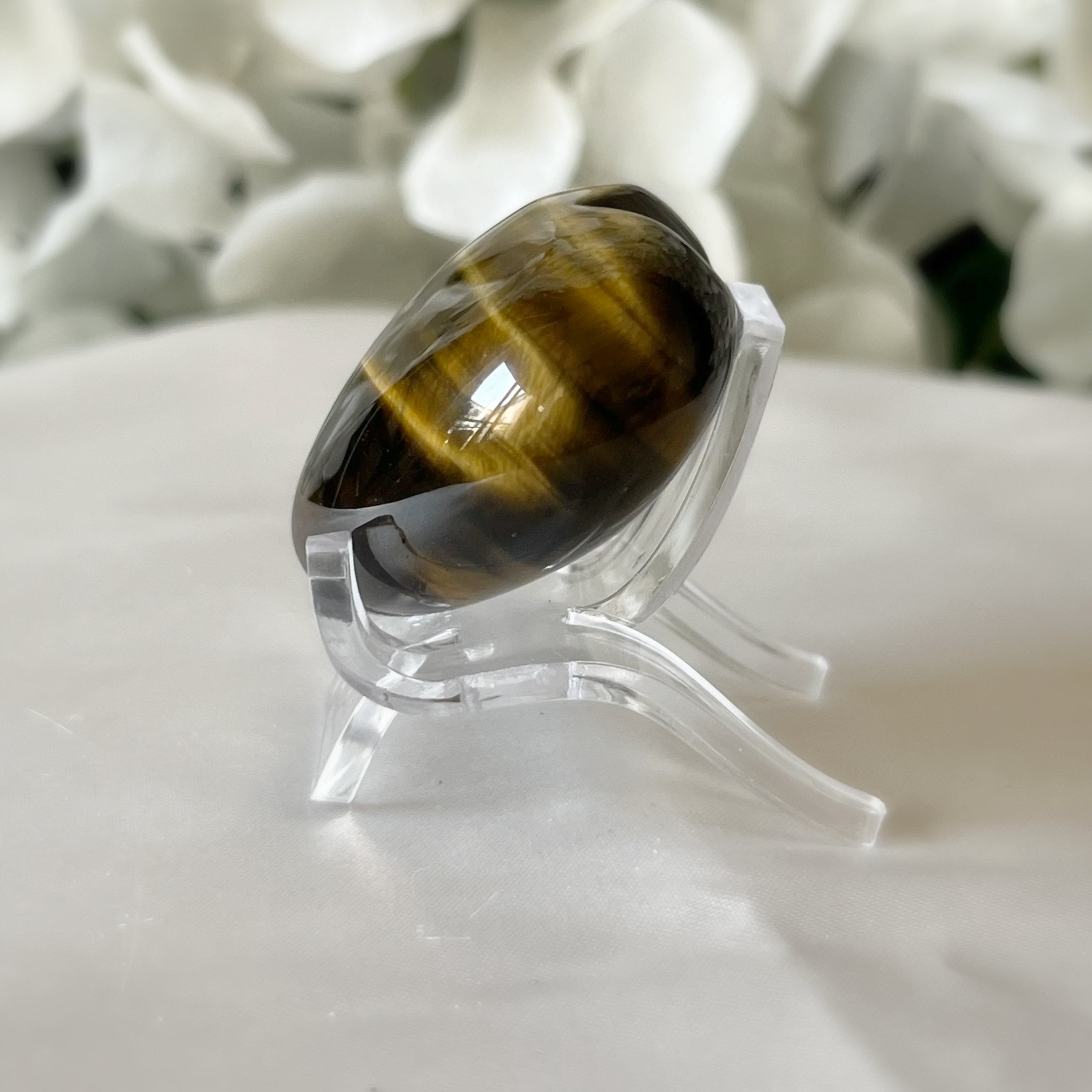 Tiger's Eye Heart - Courage & Protection Crystals