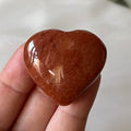 Peach Aventurine Puff Heart 2.5cm Crystals