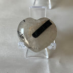 Tourmalinated Quartz Puff Heart - Union & Happiness Crystals