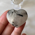 Tourmalinated Quartz Puff Heart - Union & Happiness 2- 3cm Crystals