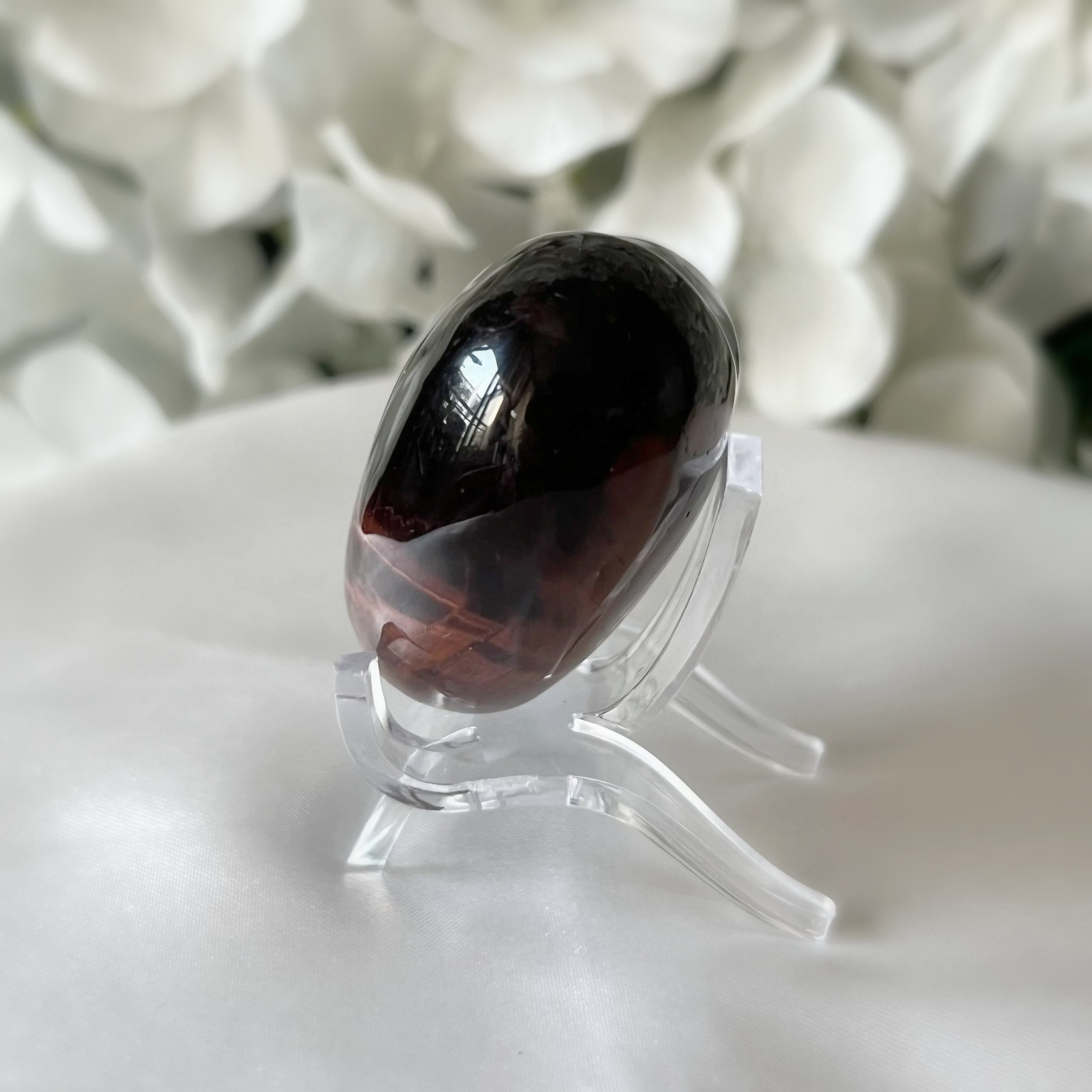 Red Tiger's Eye (Bull/ Dragon's Eye) Heart - Motivation & Courage Crystals