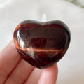 Red Tiger's Eye (Bull/ Dragon's Eye) Heart - Motivation & Courage 4cm Crystals
