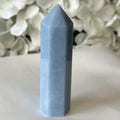 Angelite Polished Point - Angelic Connection & Harmony 7.1cm x 1.8cm Crystals