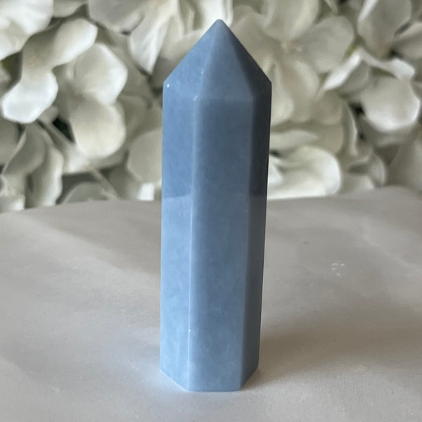 Angelite Polished Point - Angelic Connection & Harmony Crystals