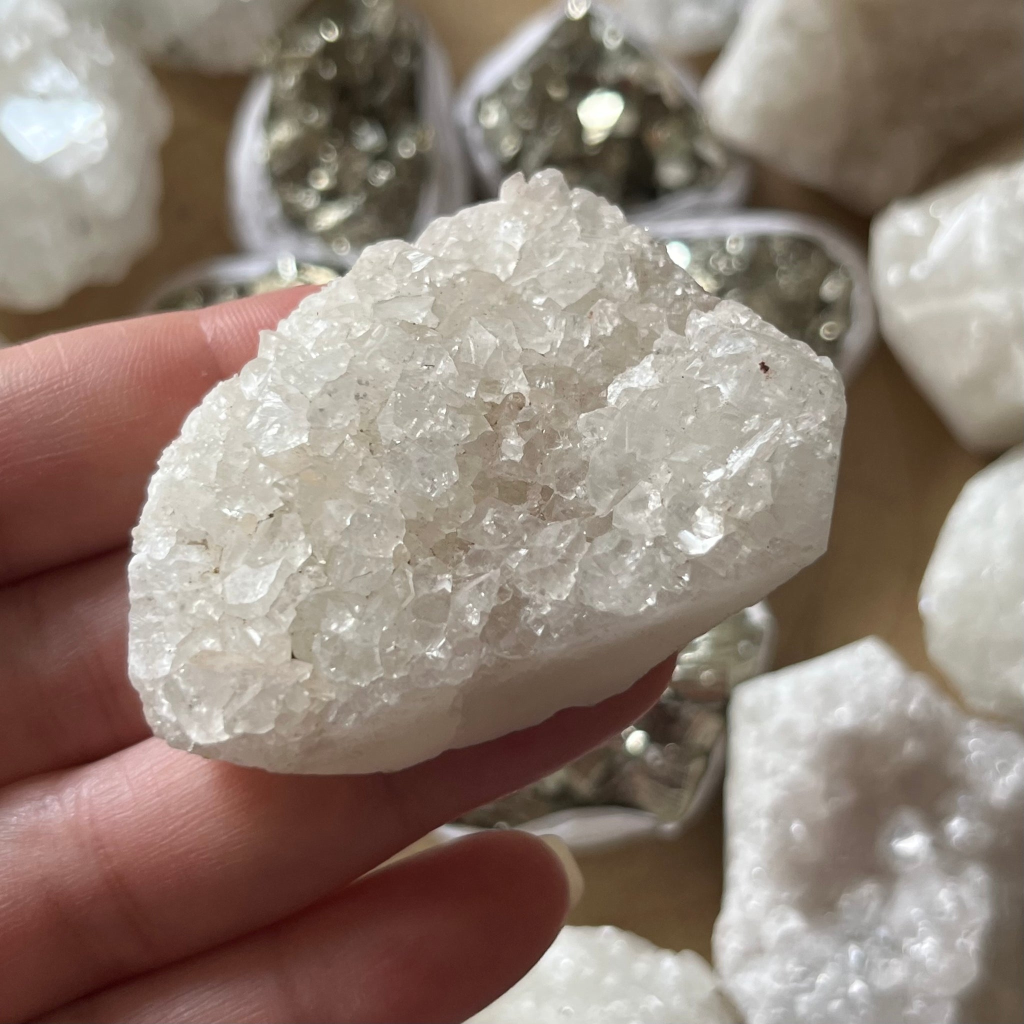 apophyllite cluster for meditation and anxiety