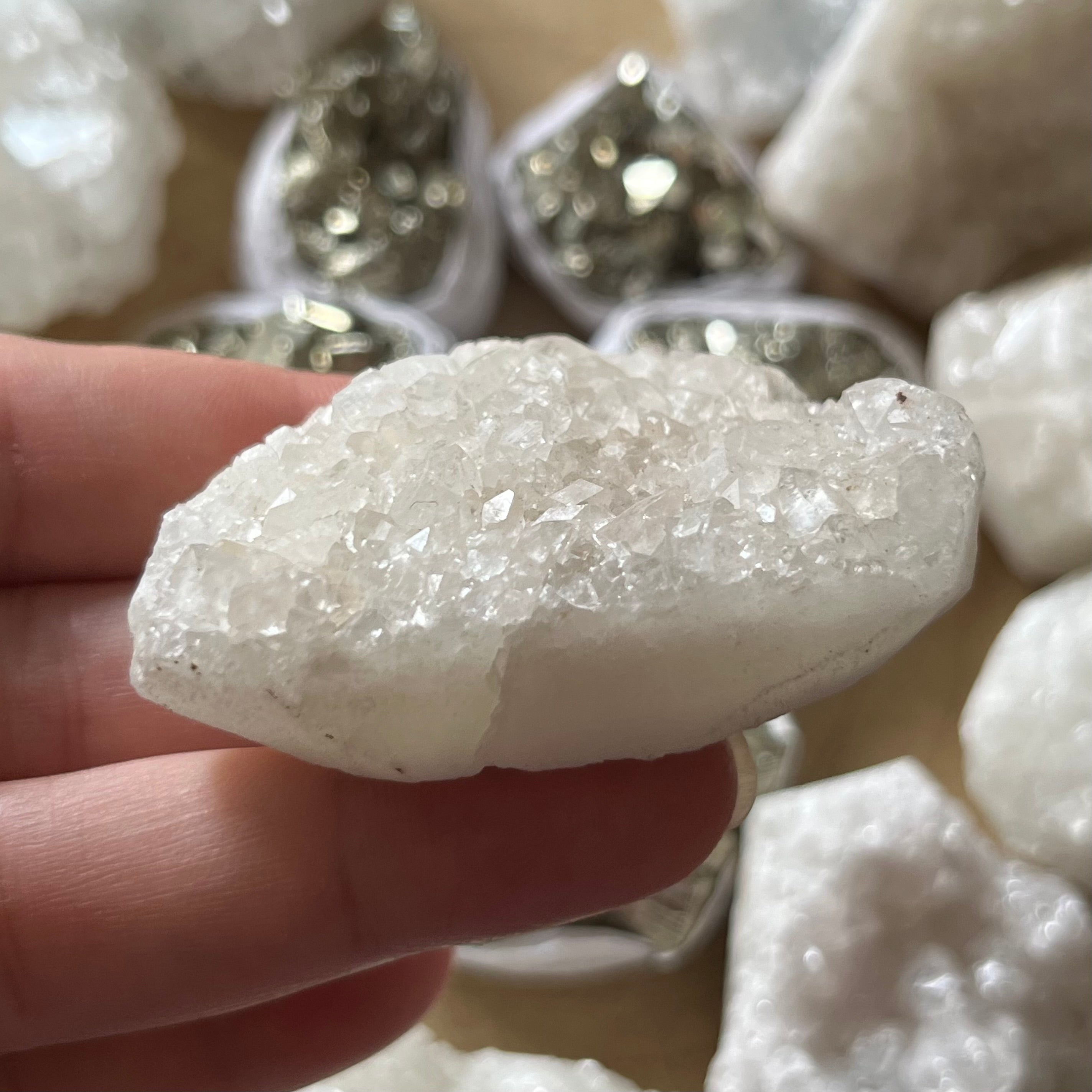 apophyllite cluster for meditation and anxiety