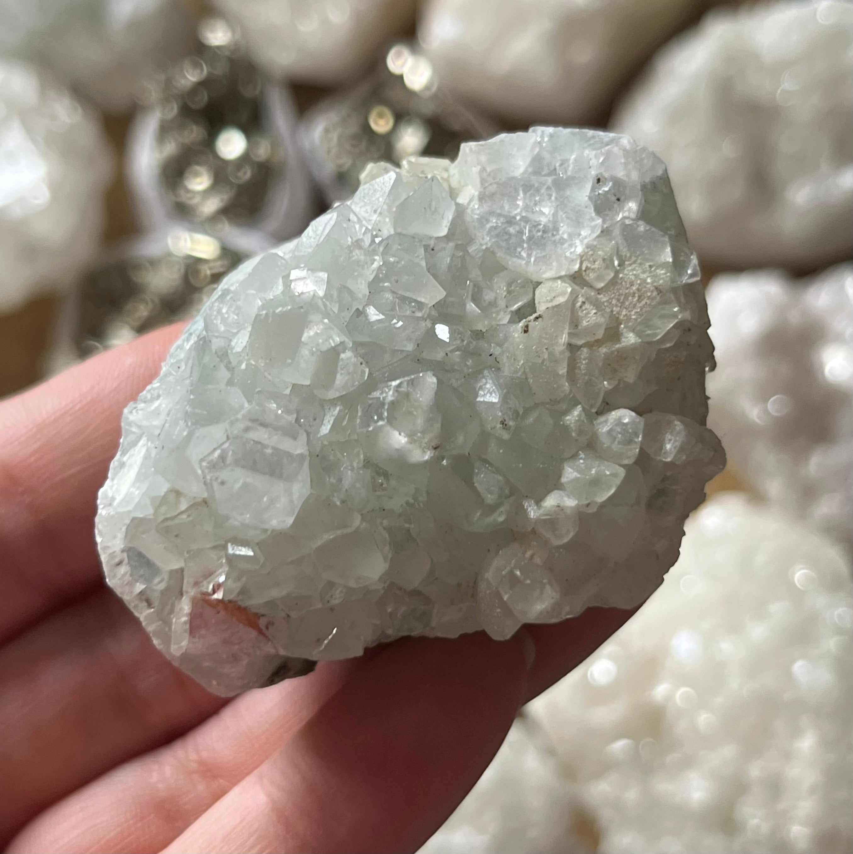 apophyllite cluster for meditation and anxiety