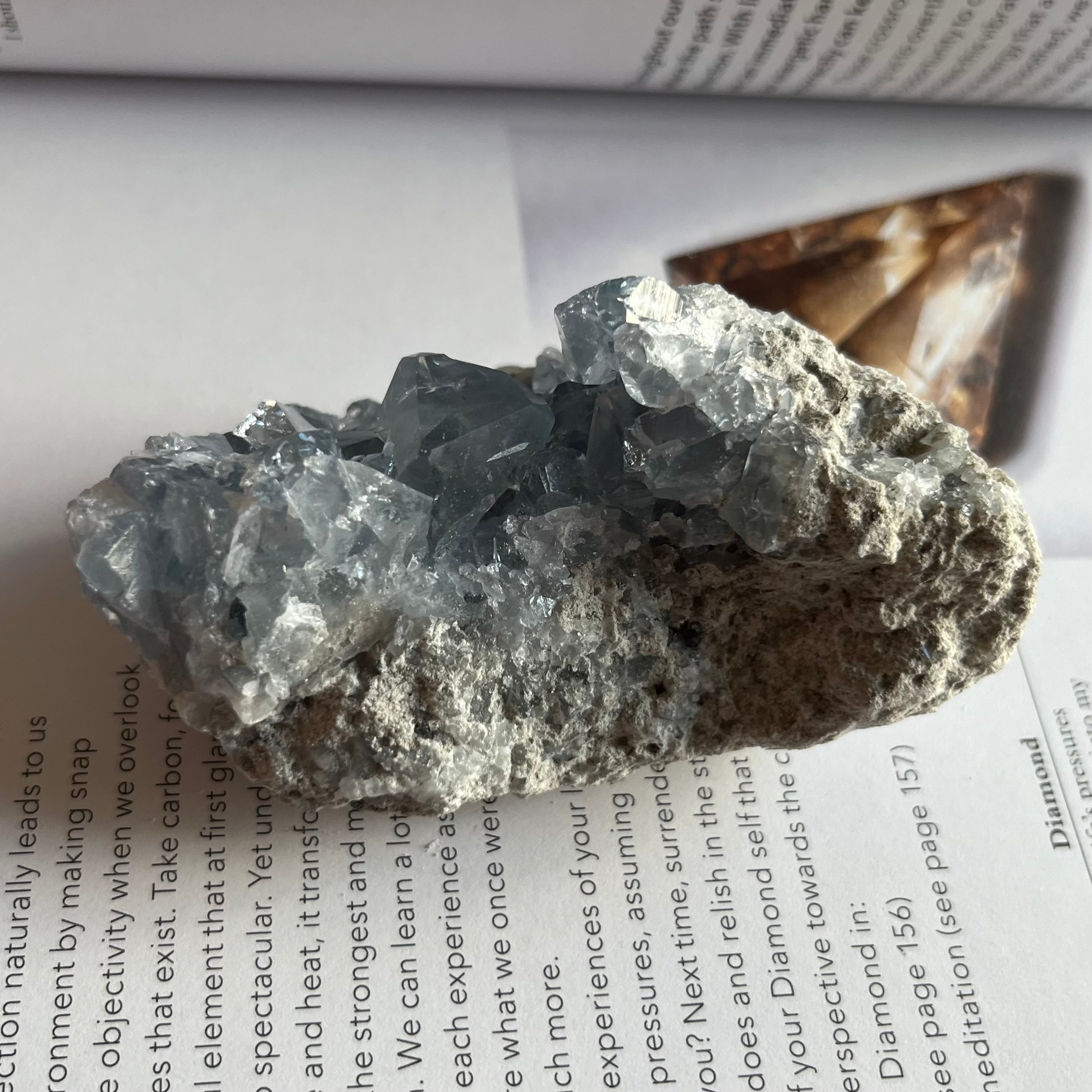 Celestite Cluster - Spiritual Guidance & Mental Clarity Crystals