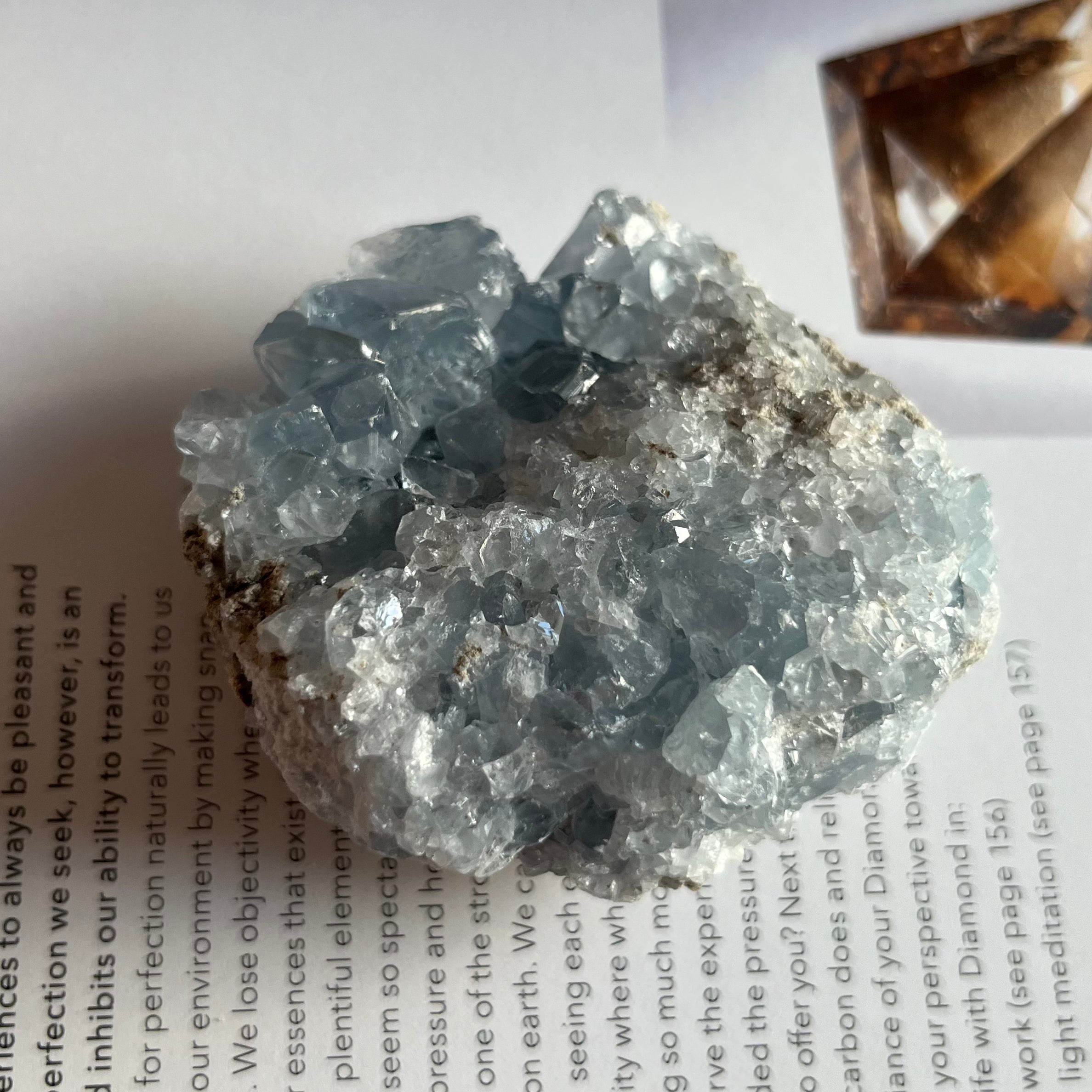 Celestite Cluster - Spiritual Guidance & Mental Clarity Crystals