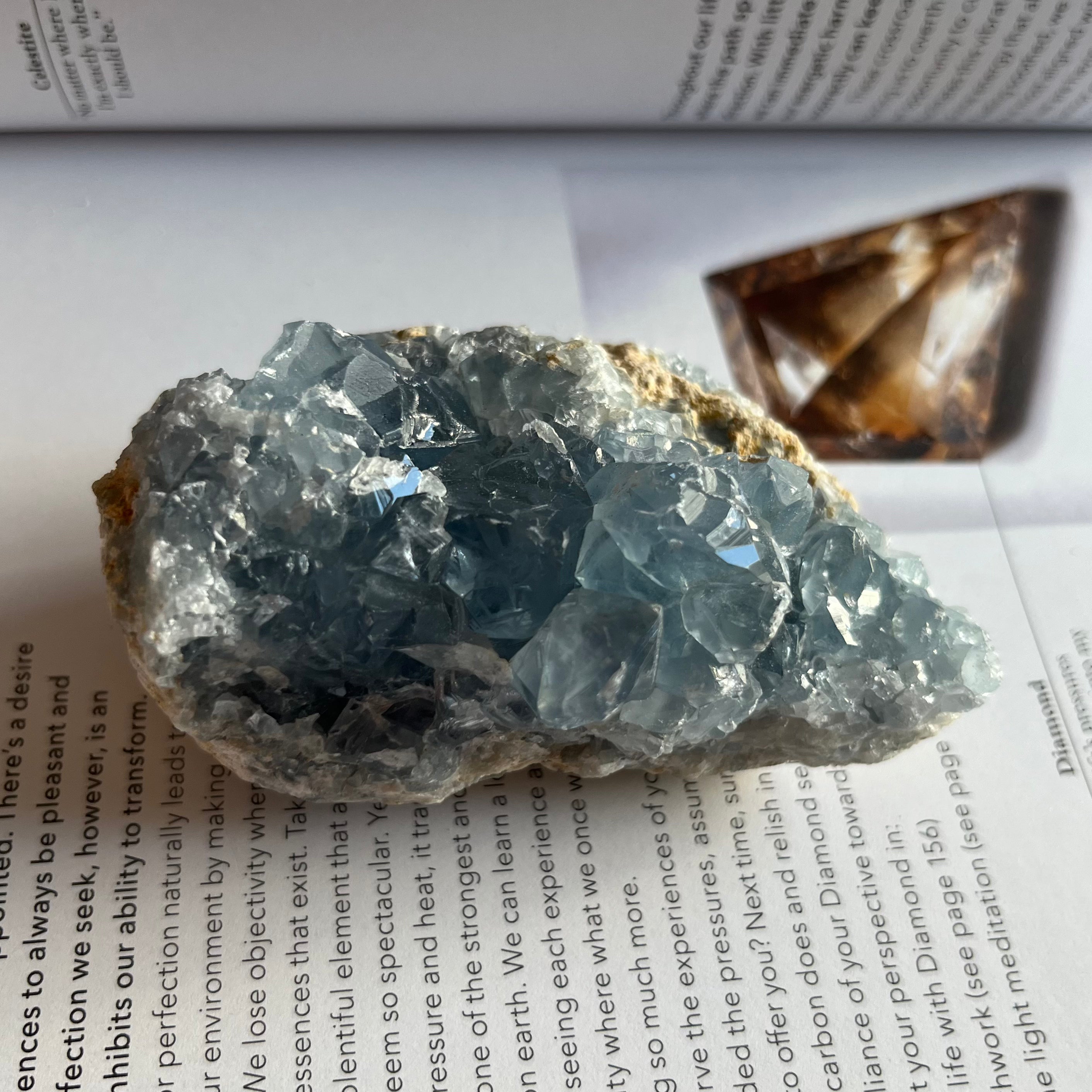 Celestite Cluster - Spiritual Guidance & Mental Clarity Crystals