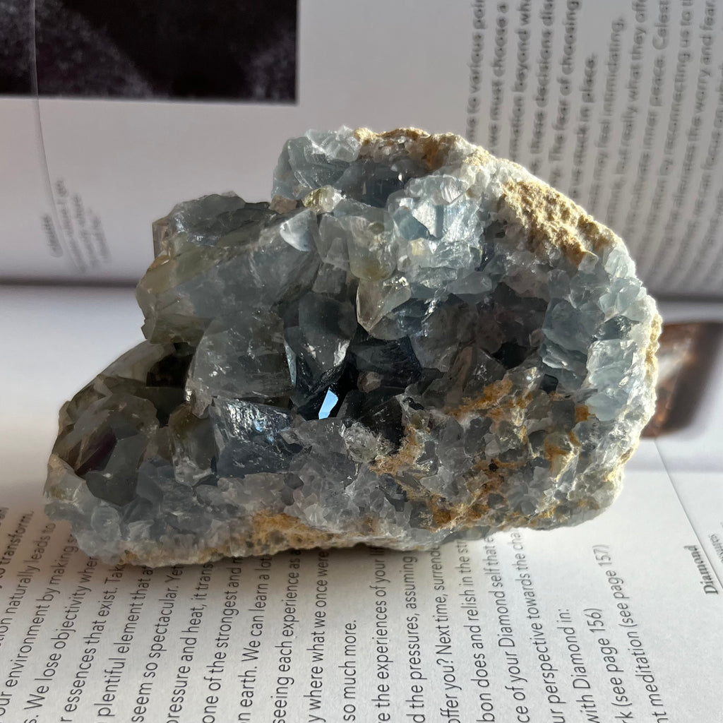 Celestite Cluster - Spiritual Guidance & Mental Clarity Crystals