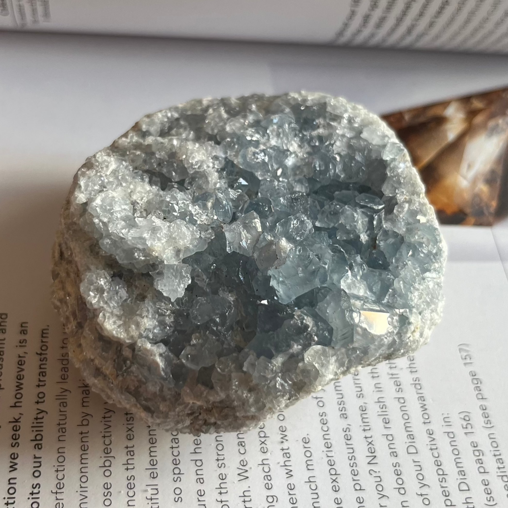 Celestite Cluster - Spiritual Guidance & Mental Clarity Crystals