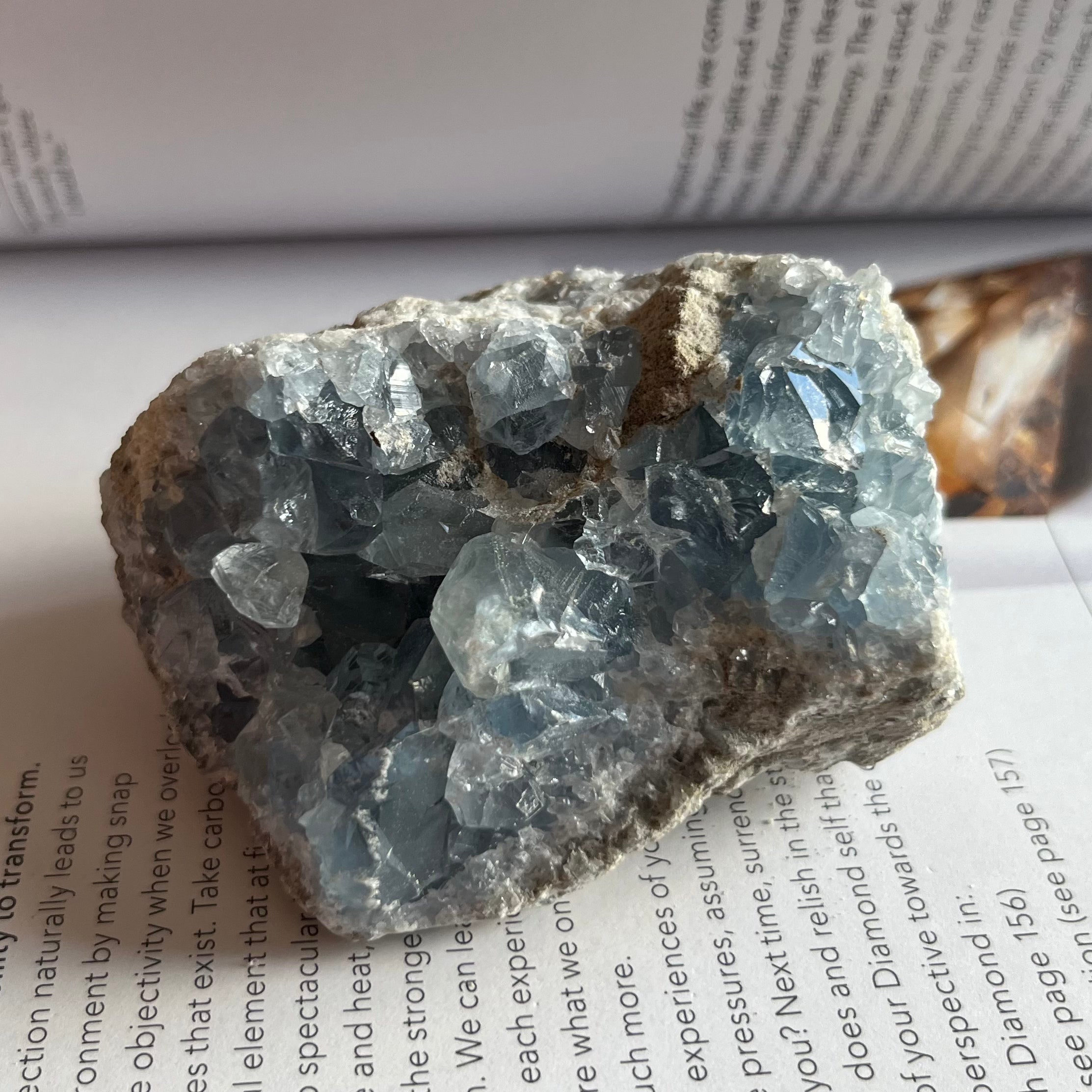 Celestite Cluster - Spiritual Guidance & Mental Clarity Crystals