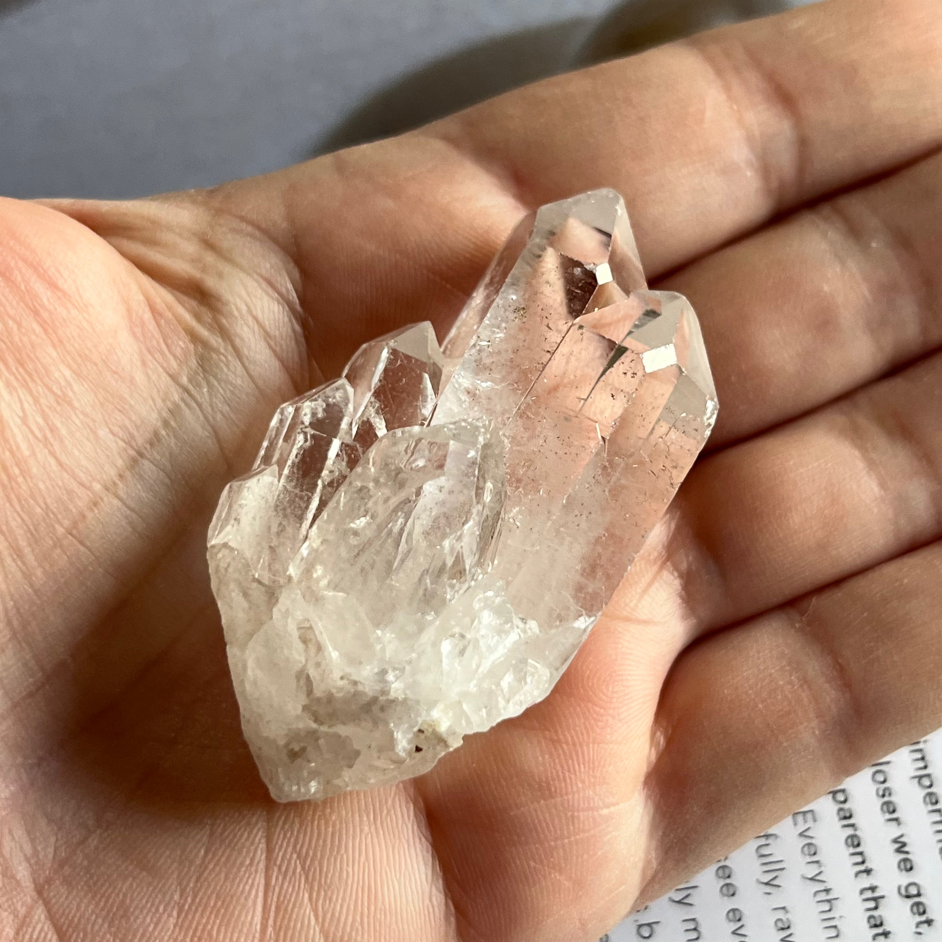 Quartz Cluster - Intuition & Wisdom 2- 5.6cm x 2.8cm Crystals