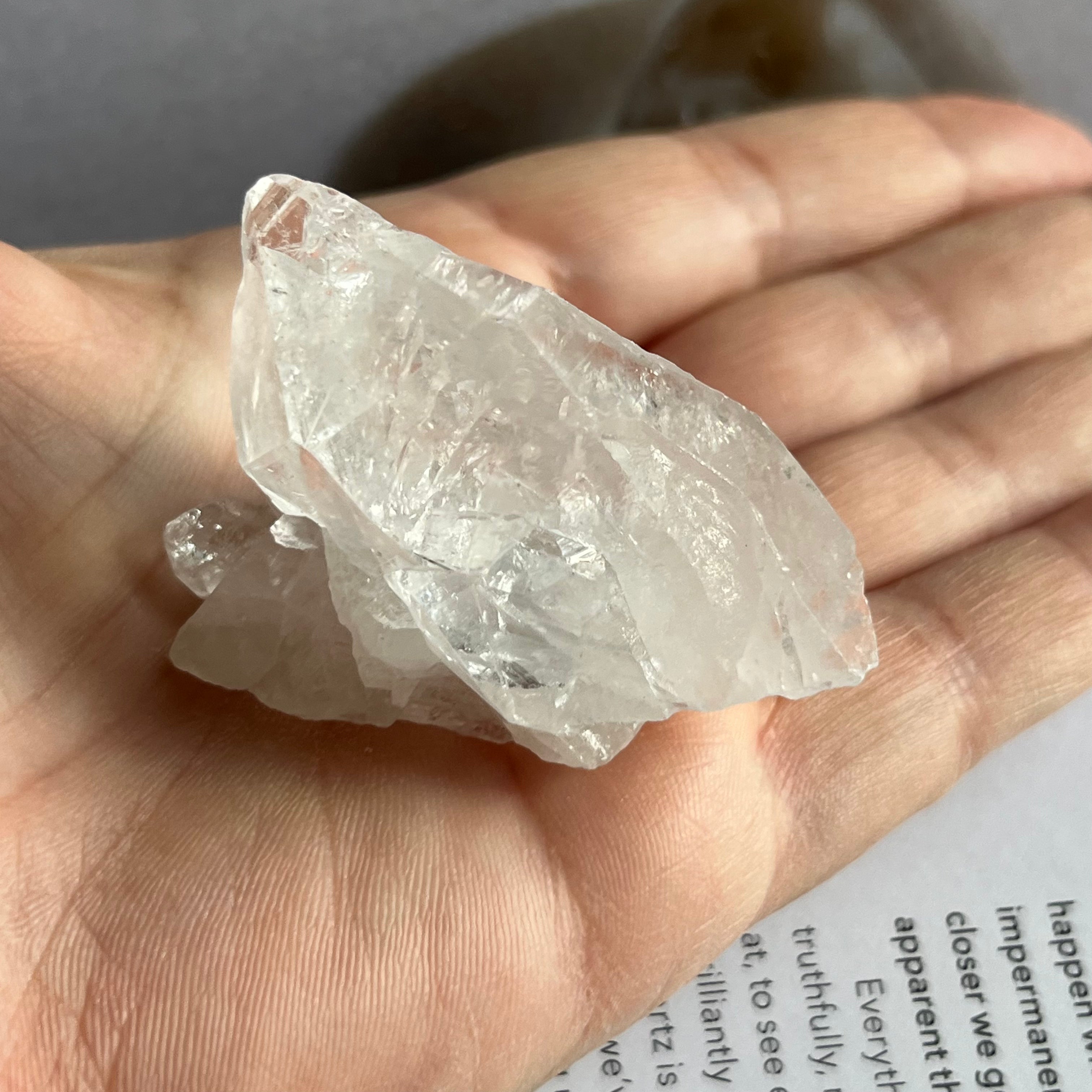 Quartz Cluster - Intuition & Wisdom 6- 4.8cm x 3cm Crystals