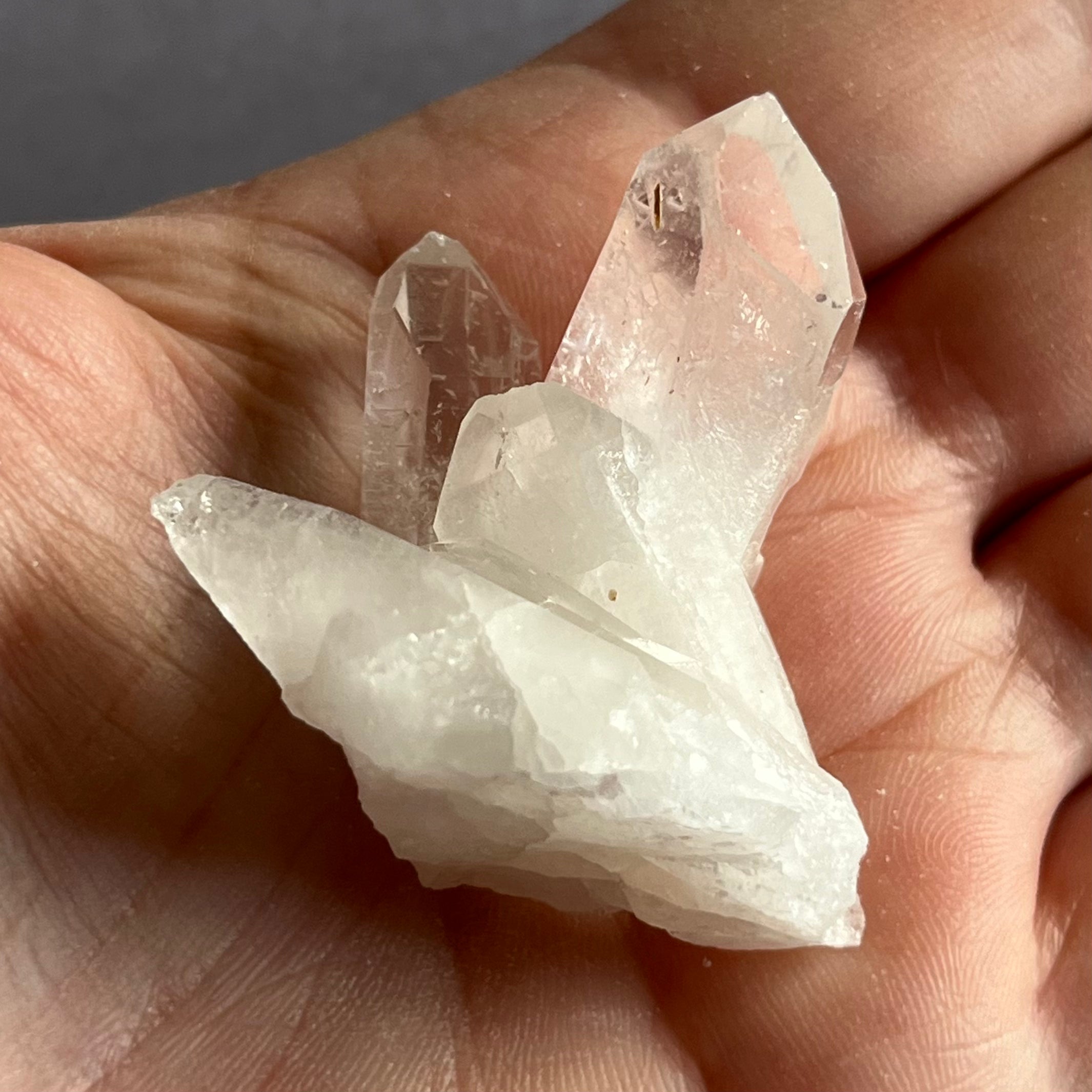 Quartz Cluster - Intuition & Wisdom 4- 4cm x 4.2cm Crystals