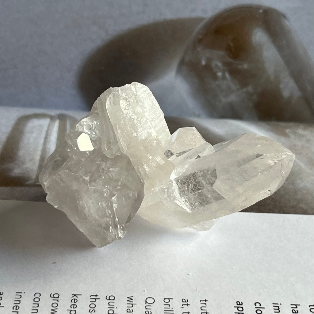 Quartz Cluster - Intuition & Wisdom 2- 5.2cm x 4.2cm Crystals