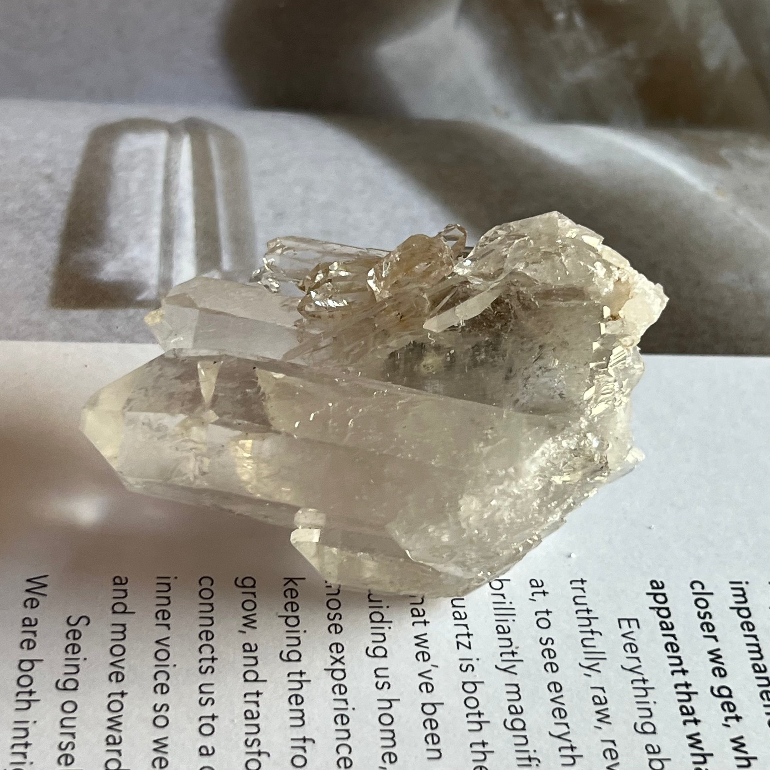 Quartz Cluster - Intuition & Wisdom 5- 6cm x 4.2cm Crystals