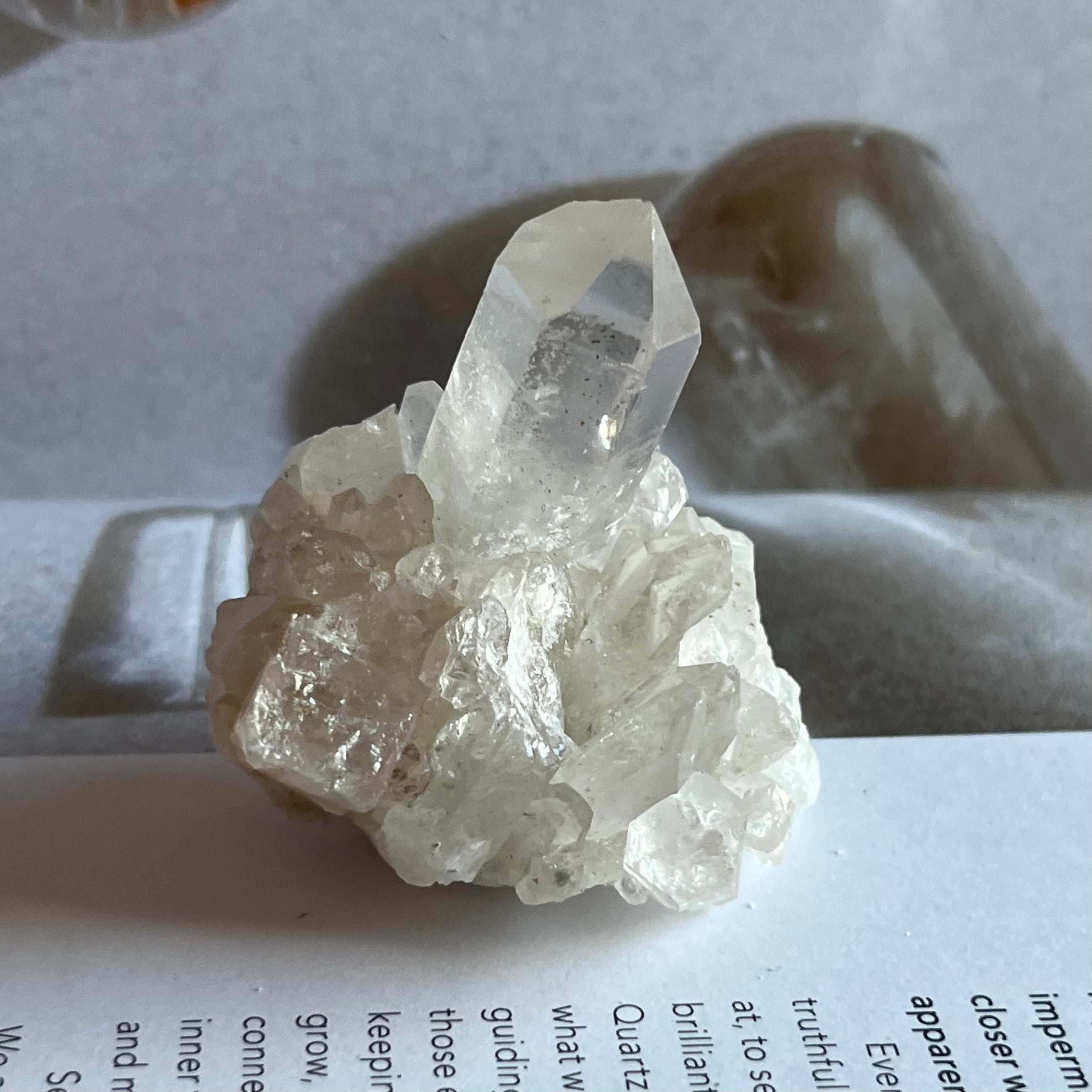 Quartz Cluster - Intuition & Wisdom 6- 5.2cm x 4.7cm Crystals