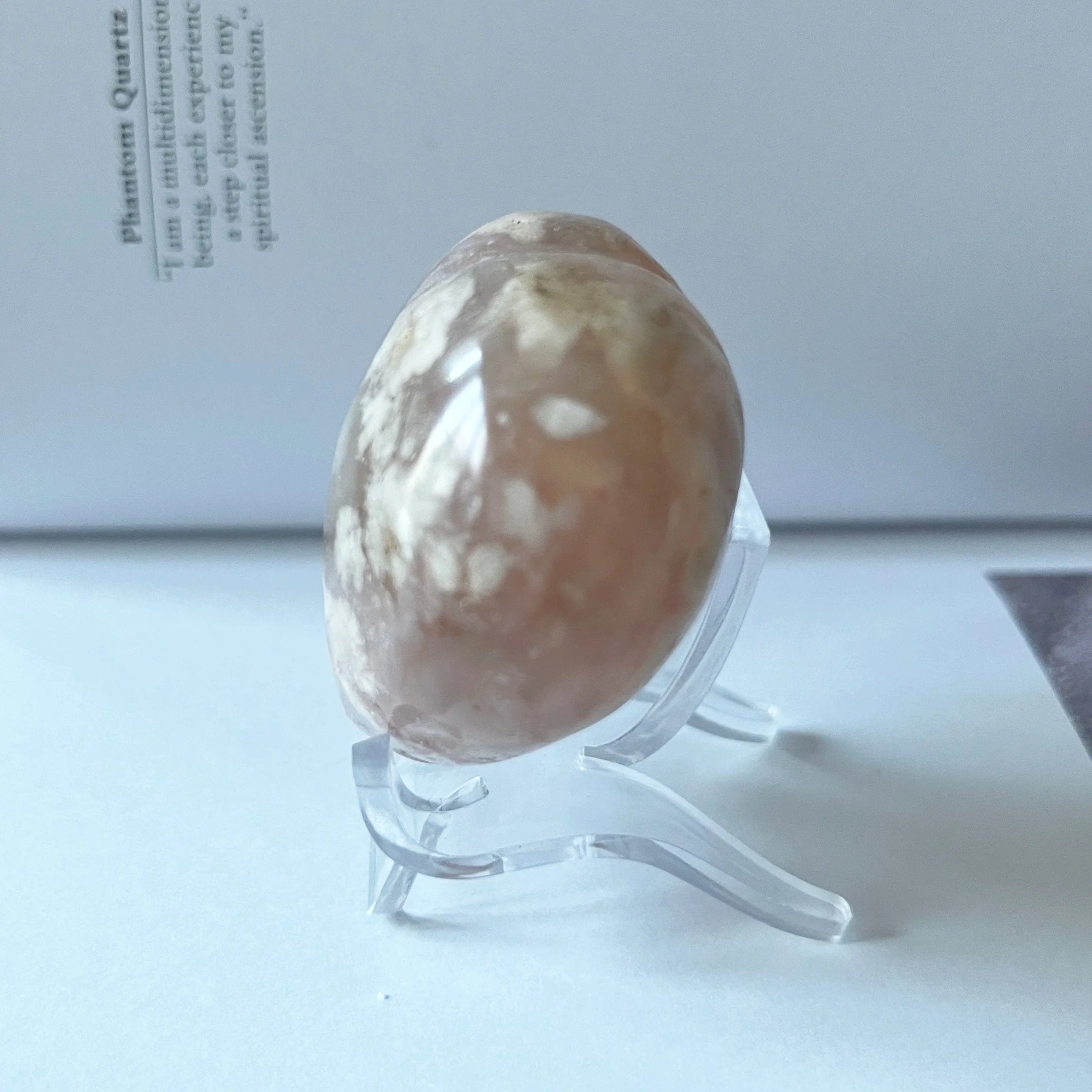 Flower Agate Heart - Creativity & Self-Discovery