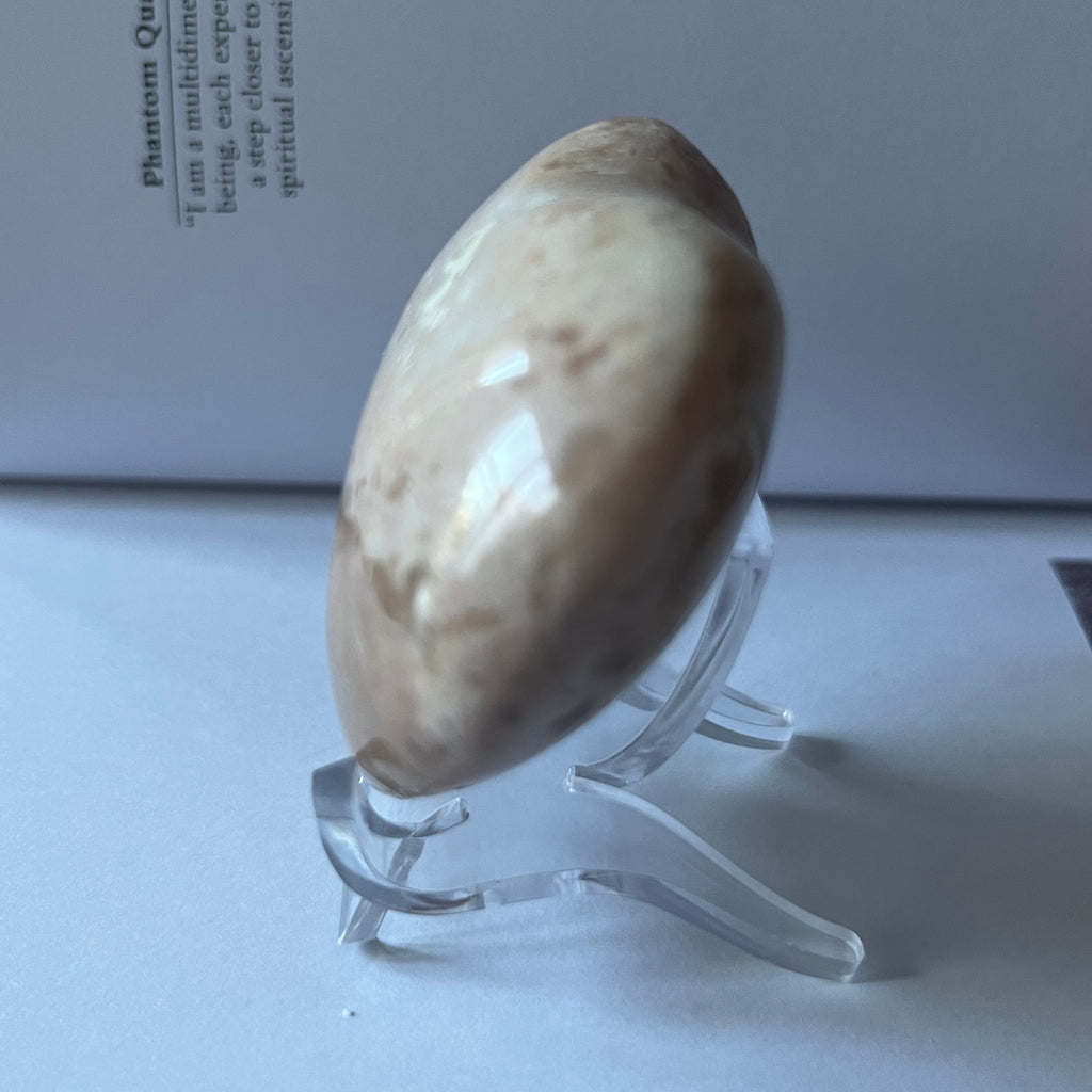 Flower Agate Heart - Creativity & Self-Discovery