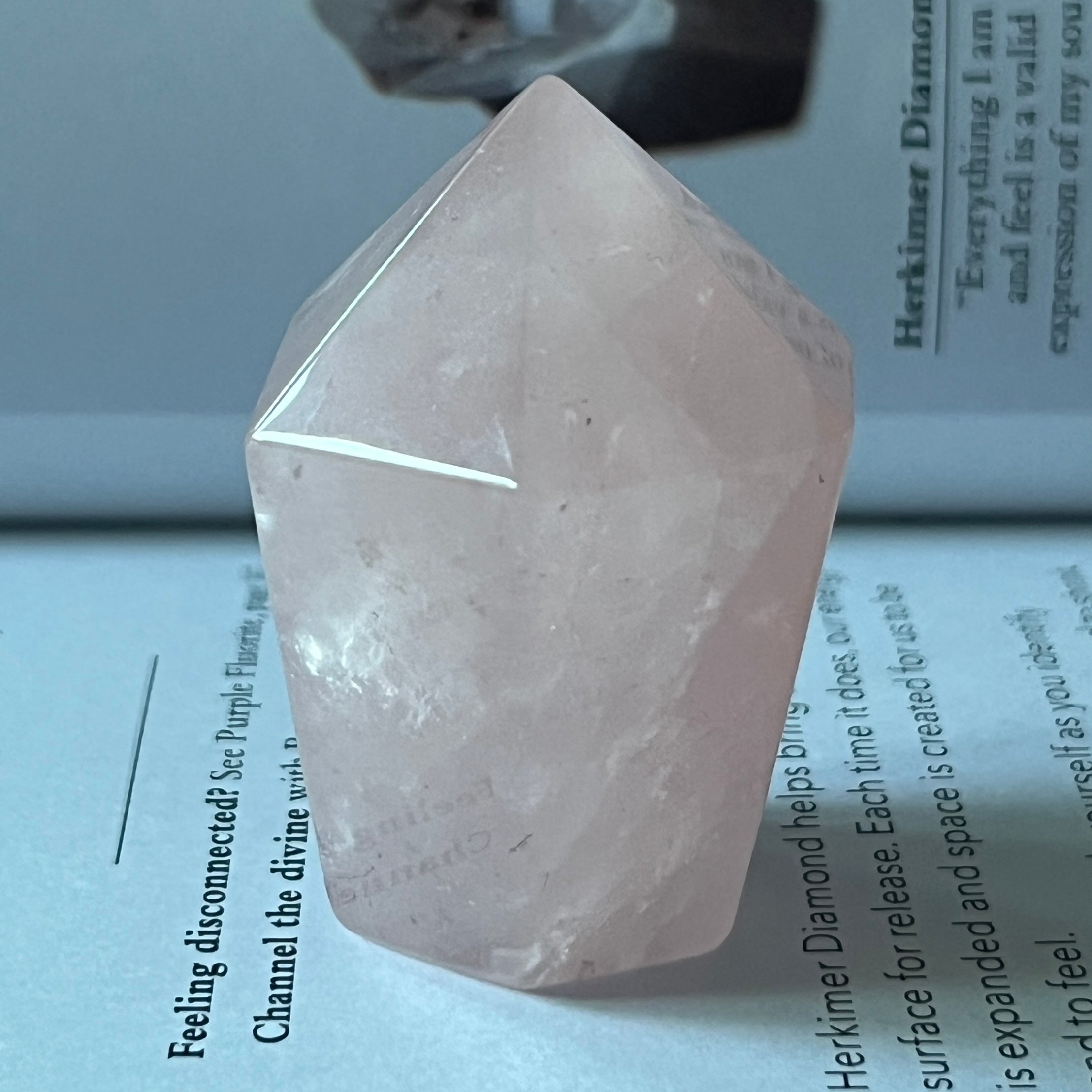 Rose Quartz Freeform Point- Universal & Unconditional Love