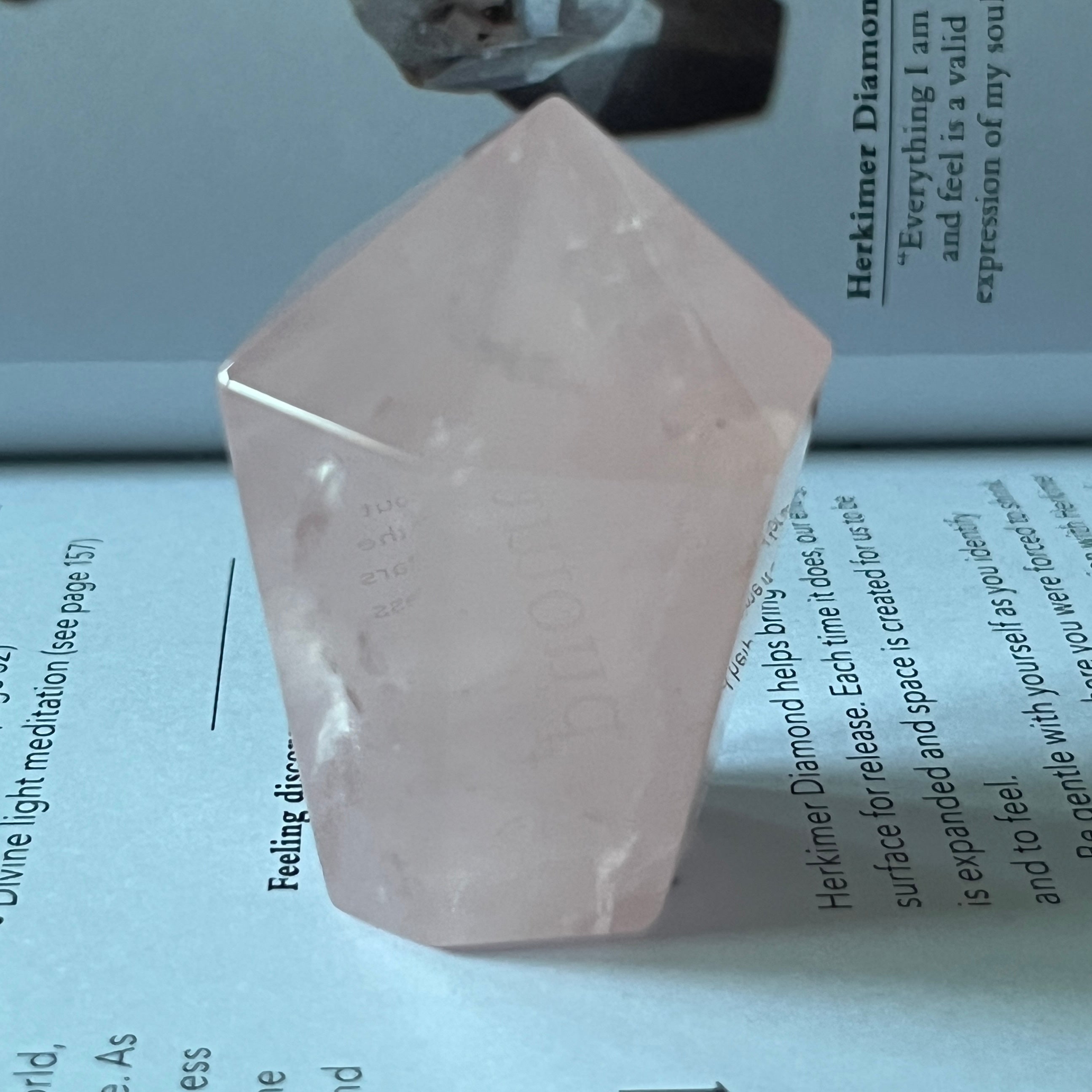 Rose Quartz Freeform Point- Universal & Unconditional Love