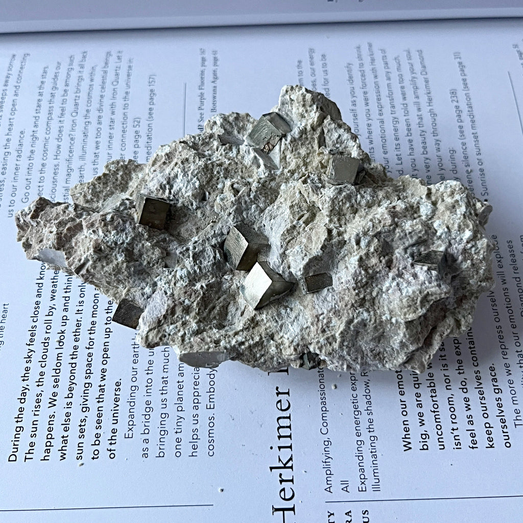 Pyrite Cubes in Matrix - Success & Prosperity