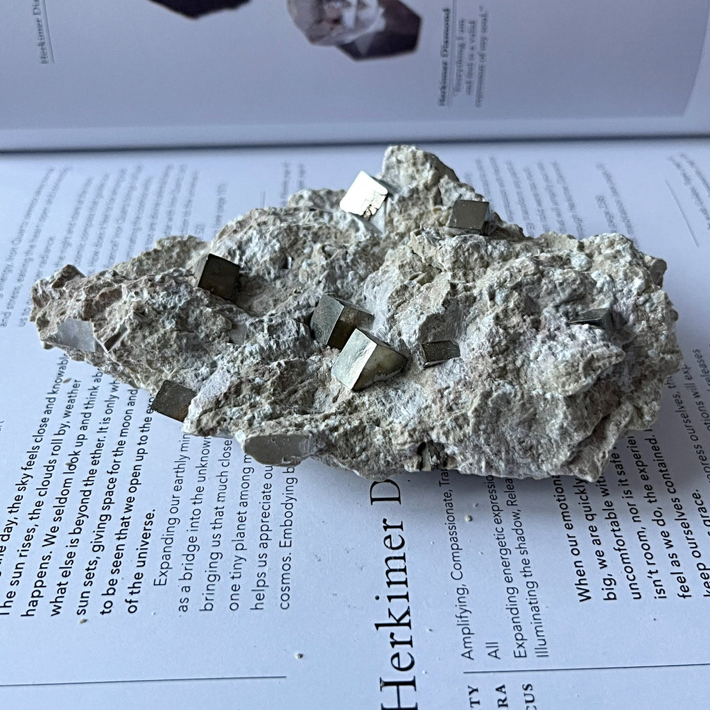 Pyrite Cubes in Matrix - Success & Prosperity