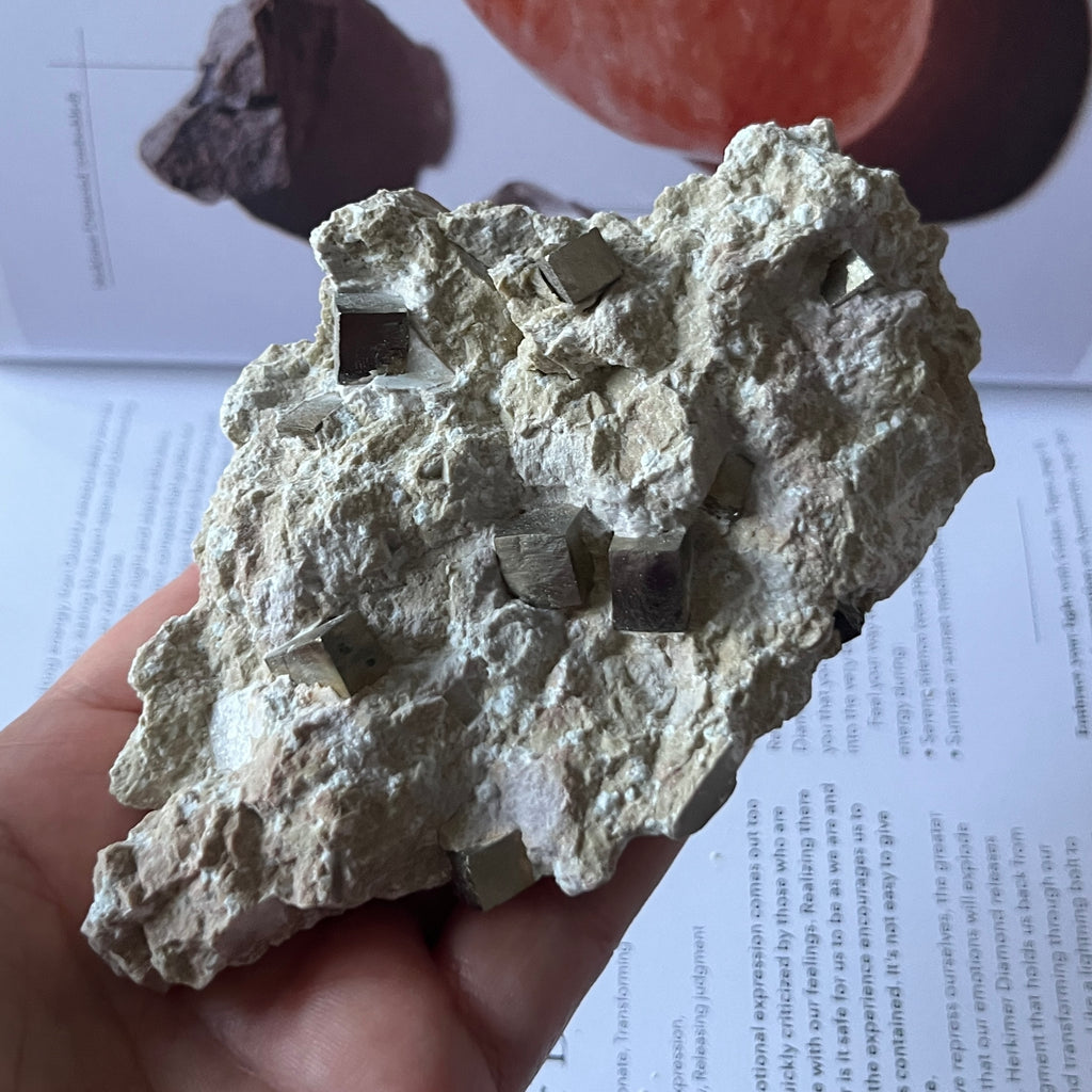 Pyrite Cubes in Matrix - Success & Prosperity