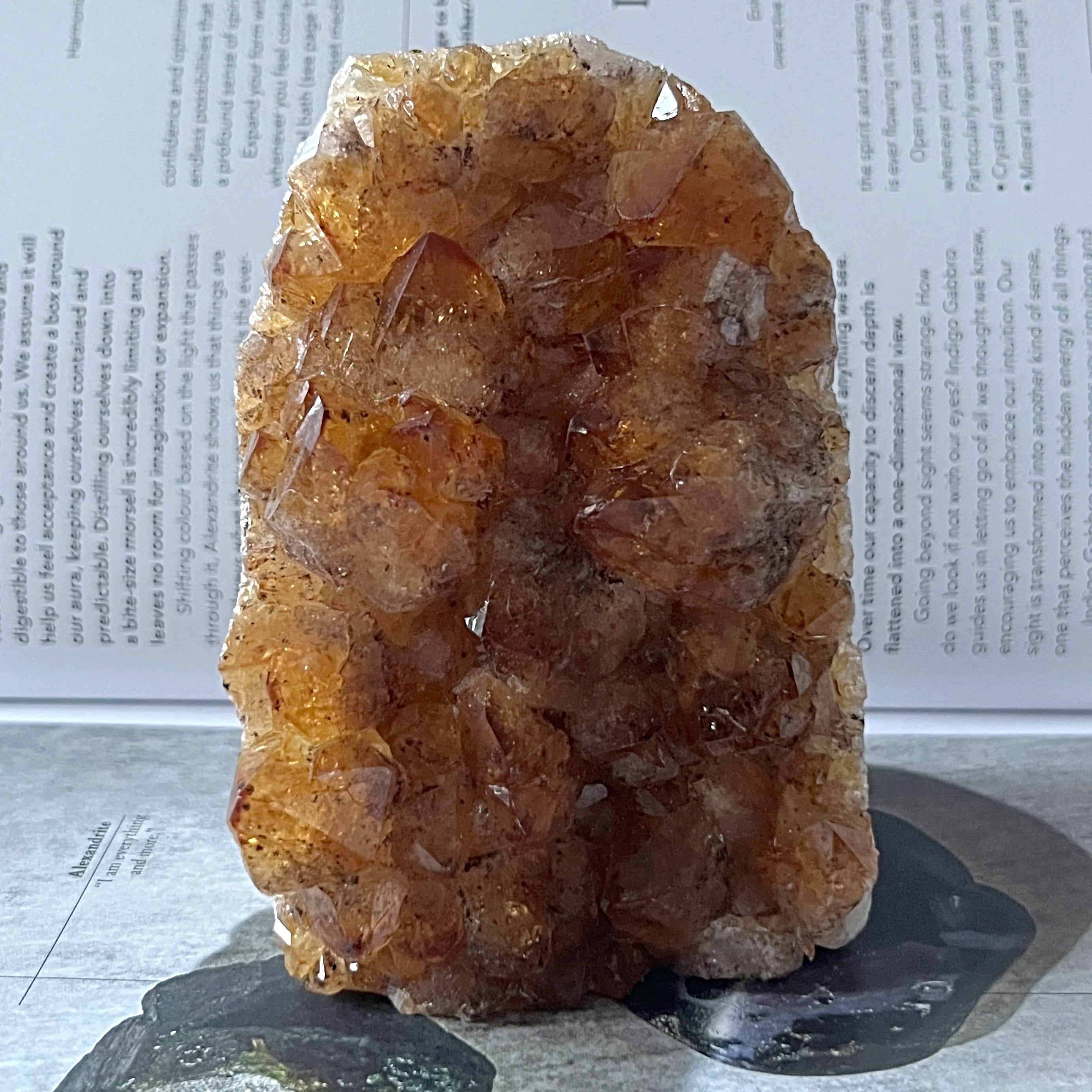 Citrine (Heat Treated) Cut Base - Abundance & Success