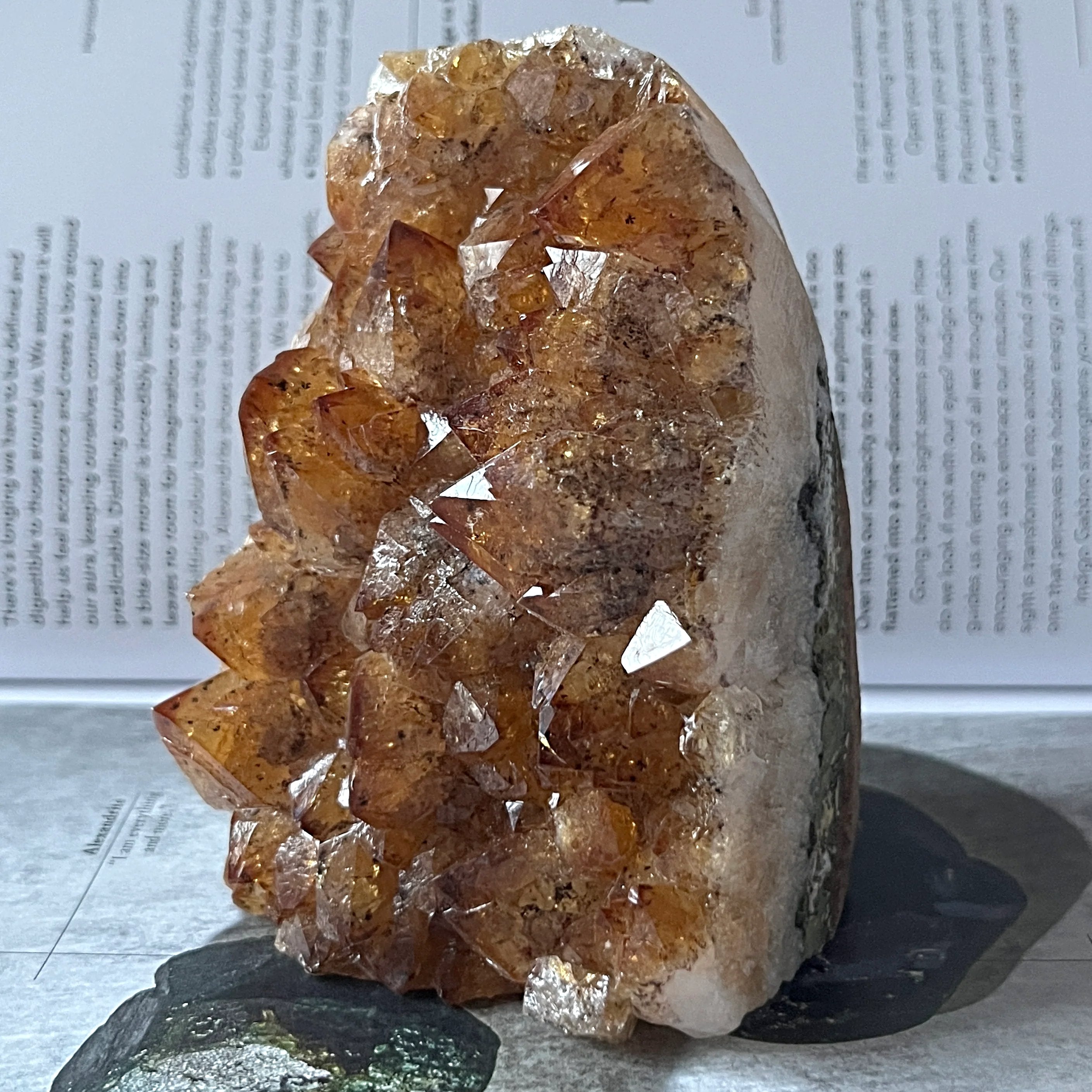 Citrine (Heat Treated) Cut Base - Abundance & Success