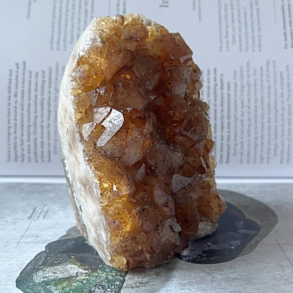 Citrine (Heat Treated) Cut Base - Abundance & Success