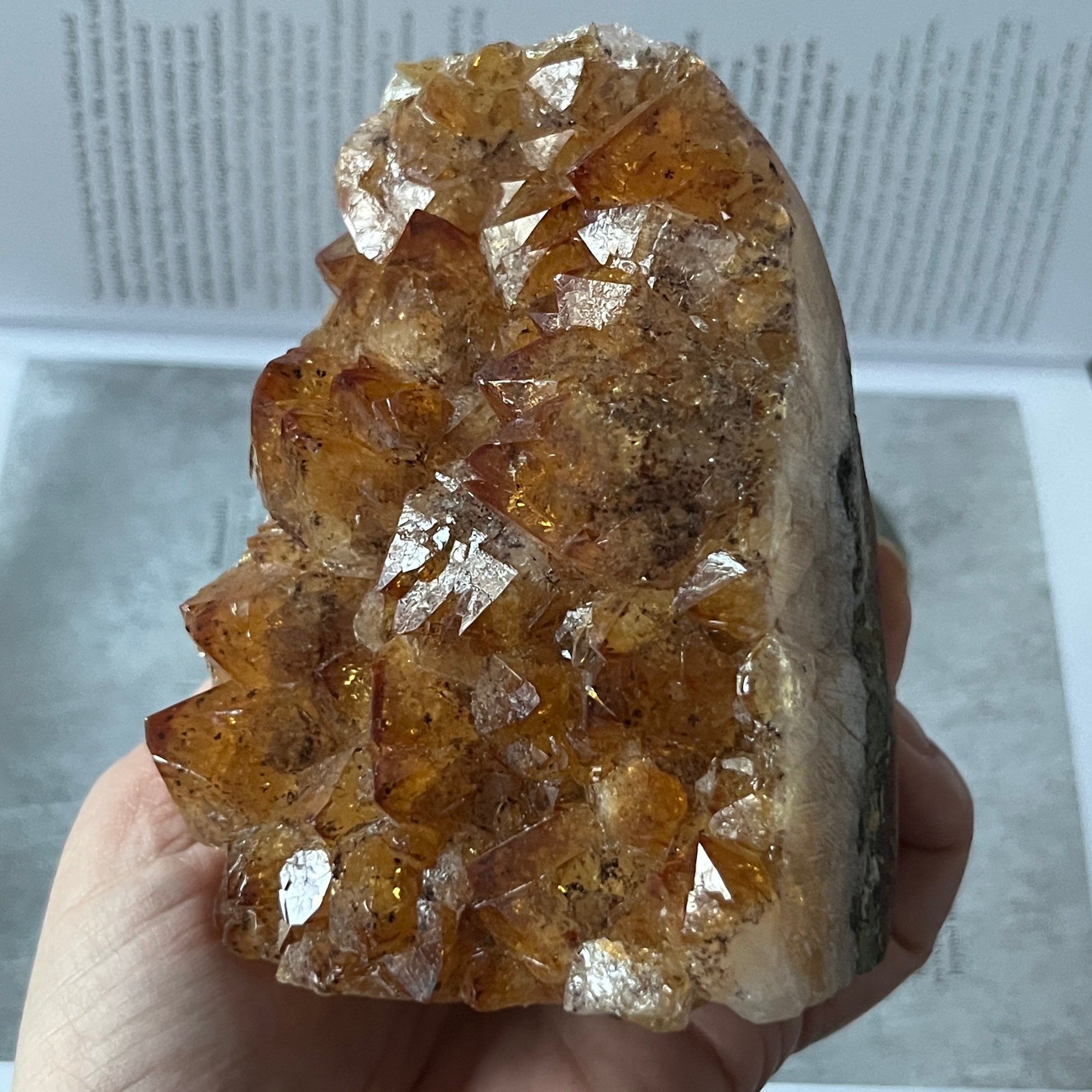 Citrine (Heat Treated) Cut Base - Abundance & Success