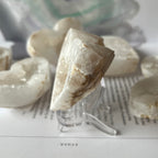 White Quartz Drusy Geode Heart (Medium)