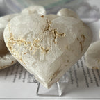 White Quartz Drusy Geode Heart (Medium)