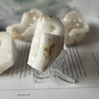 White Quartz Drusy Geode Heart (Small)