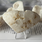 White Quartz Drusy Geode Heart (Small)