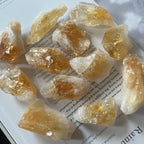 Rough Citrine  (Heat Treated) Chunk - Abundance & Success