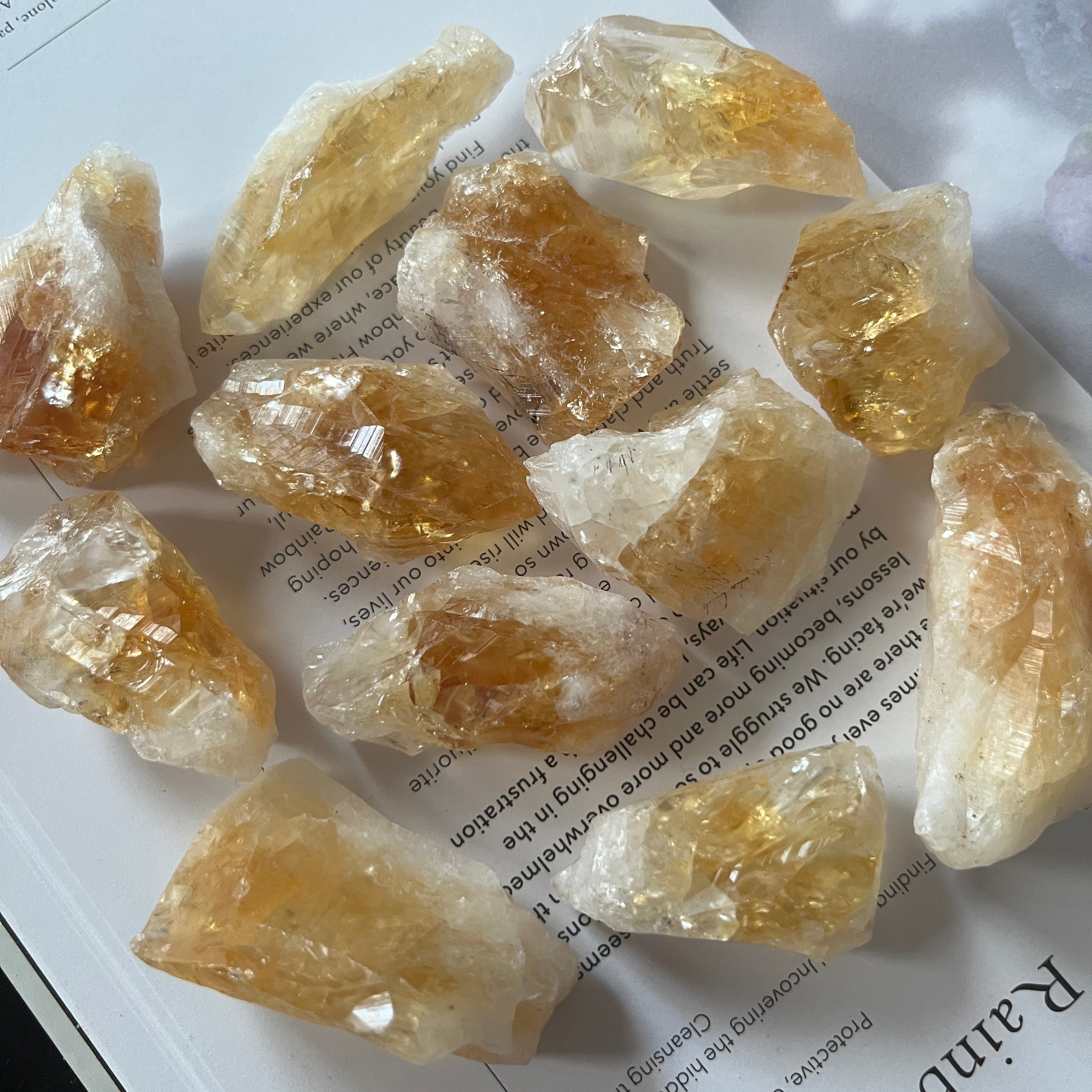 Rough Citrine  (Heat Treated) Chunk - Abundance & Success