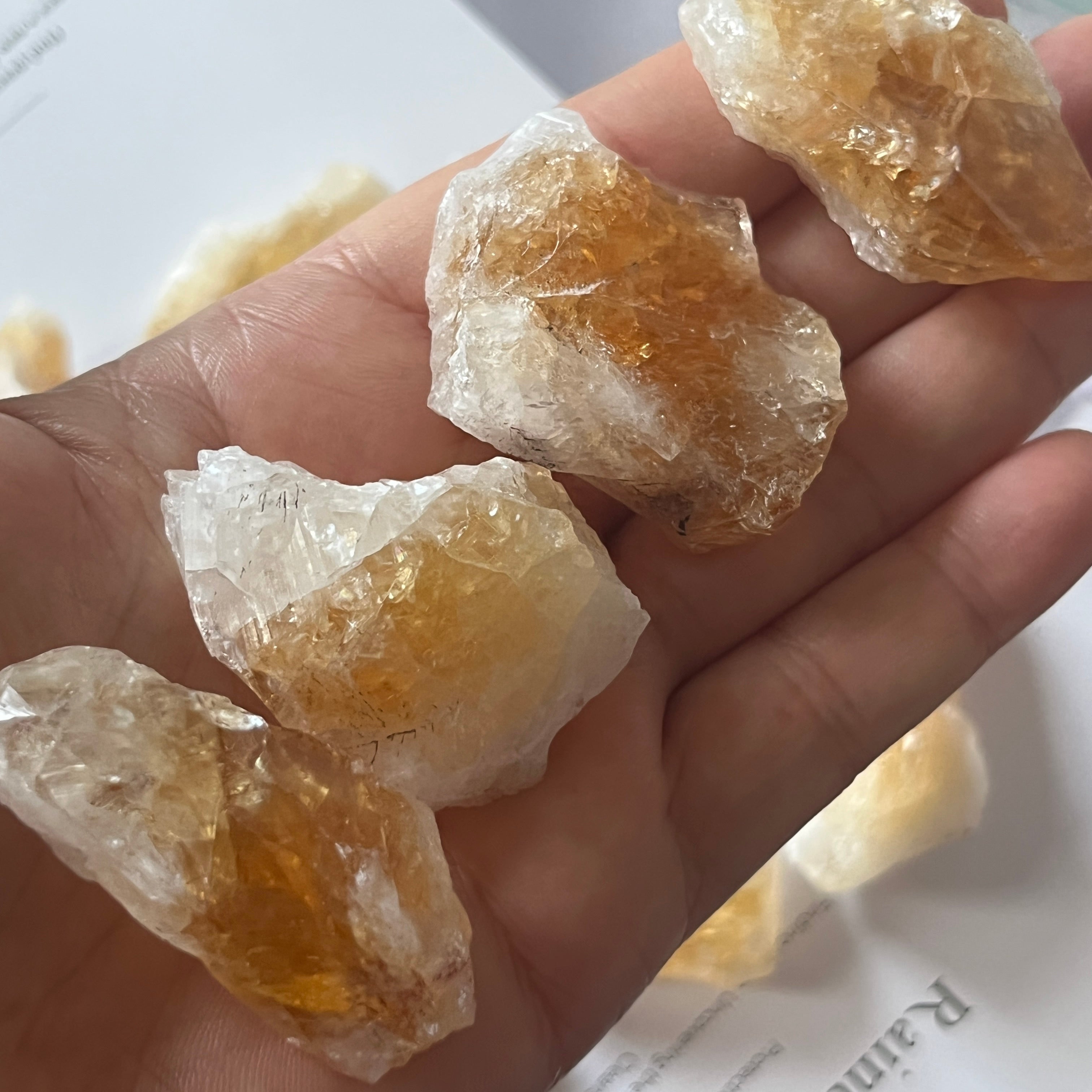 Rough Citrine  (Heat Treated) Chunk - Abundance & Success