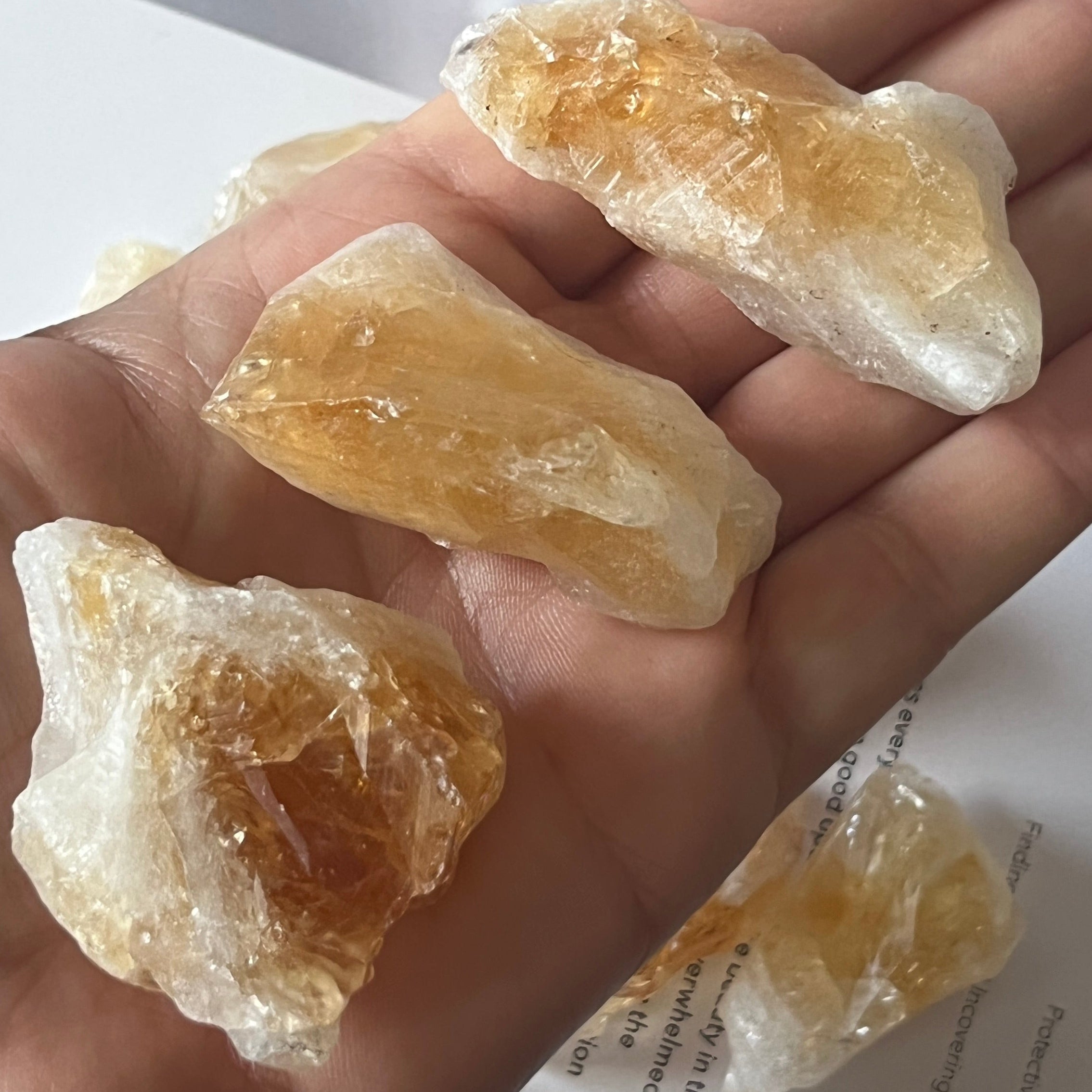 Rough Citrine  (Heat Treated) Chunk - Abundance & Success