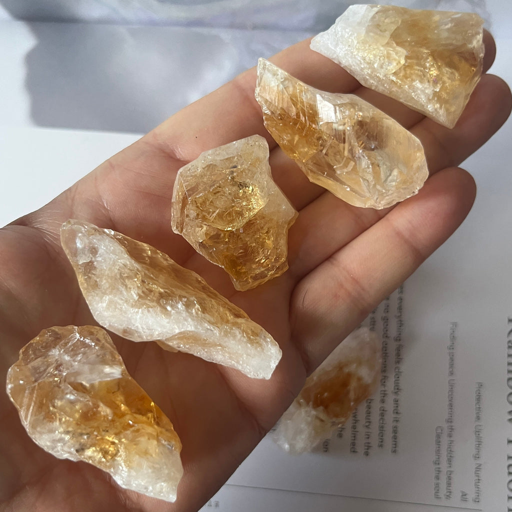 Rough Citrine  (Heat Treated) Chunk - Abundance & Success