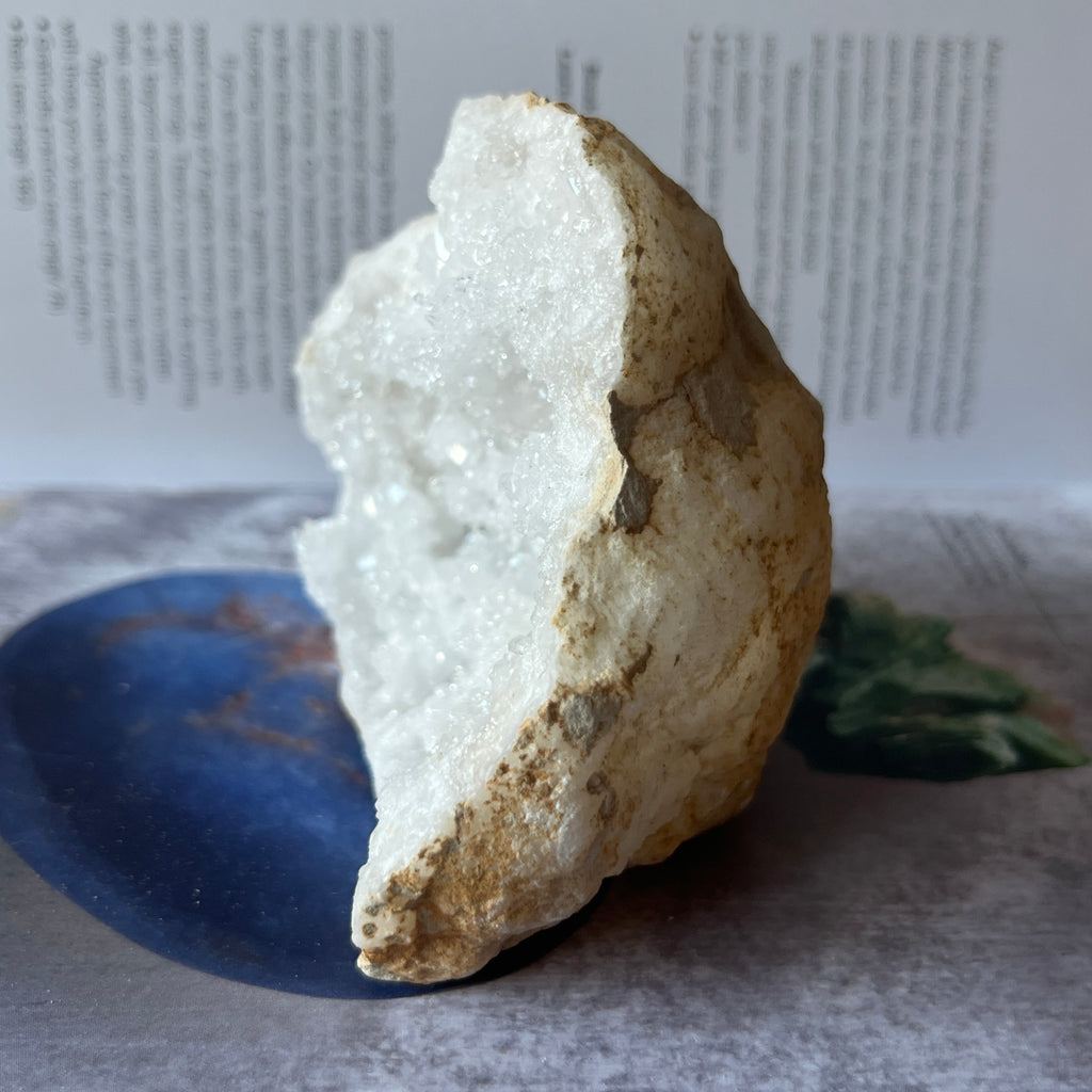 White Quartz Geode (Half) - Intuition & Wisdom
