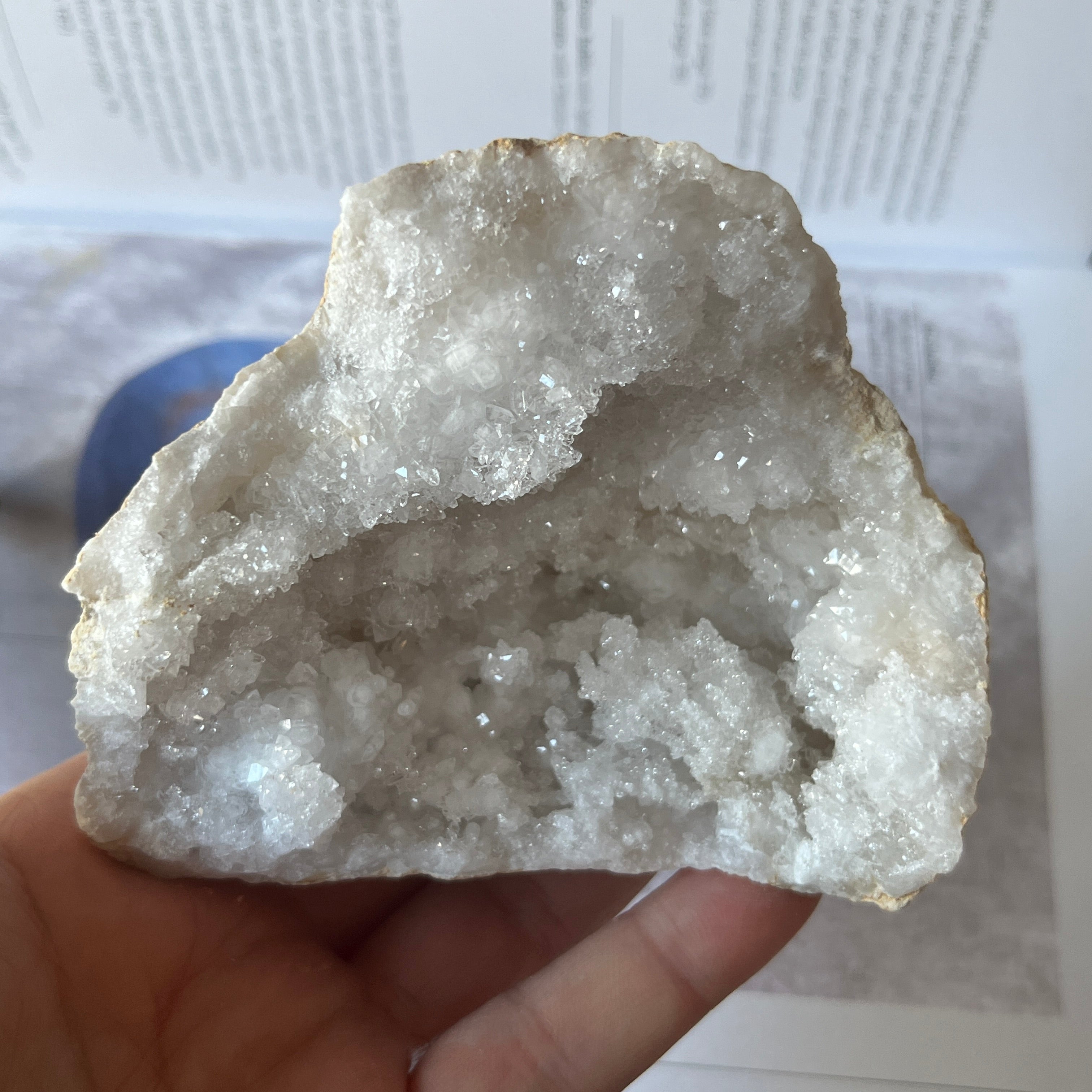 White Quartz Geode (Half) - Intuition & Wisdom