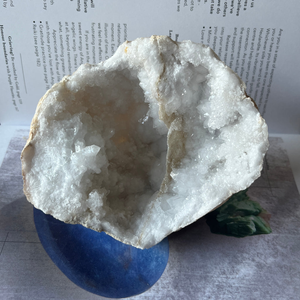 White Quartz Geode (Half) - Intuition & Wisdom