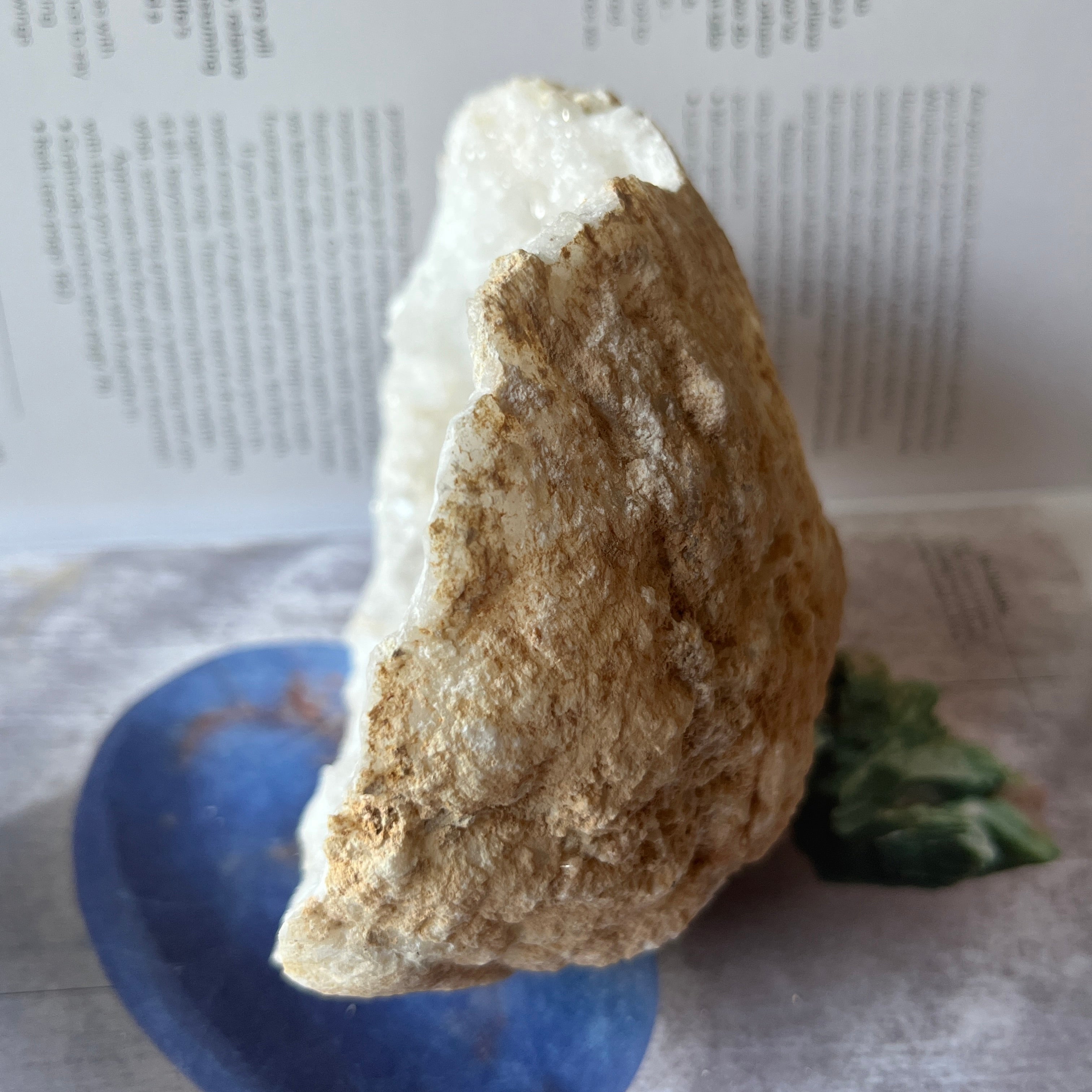 White Quartz Geode (Half) - Intuition & Wisdom
